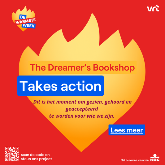 The Dreamer's Bookshop steunt De Warmste Week 2025, om onzichtbare ziektes zichtbaar te maken. - The Dreamer's Bookshop.