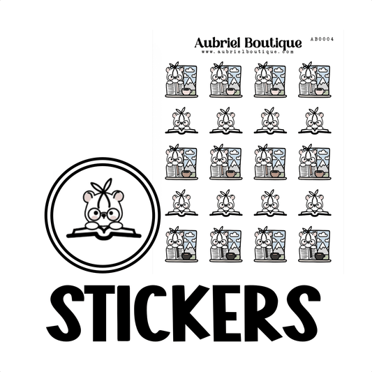 LEESTIJD, plannerstickers — AB0004 - The Dreamer's Bookshop.