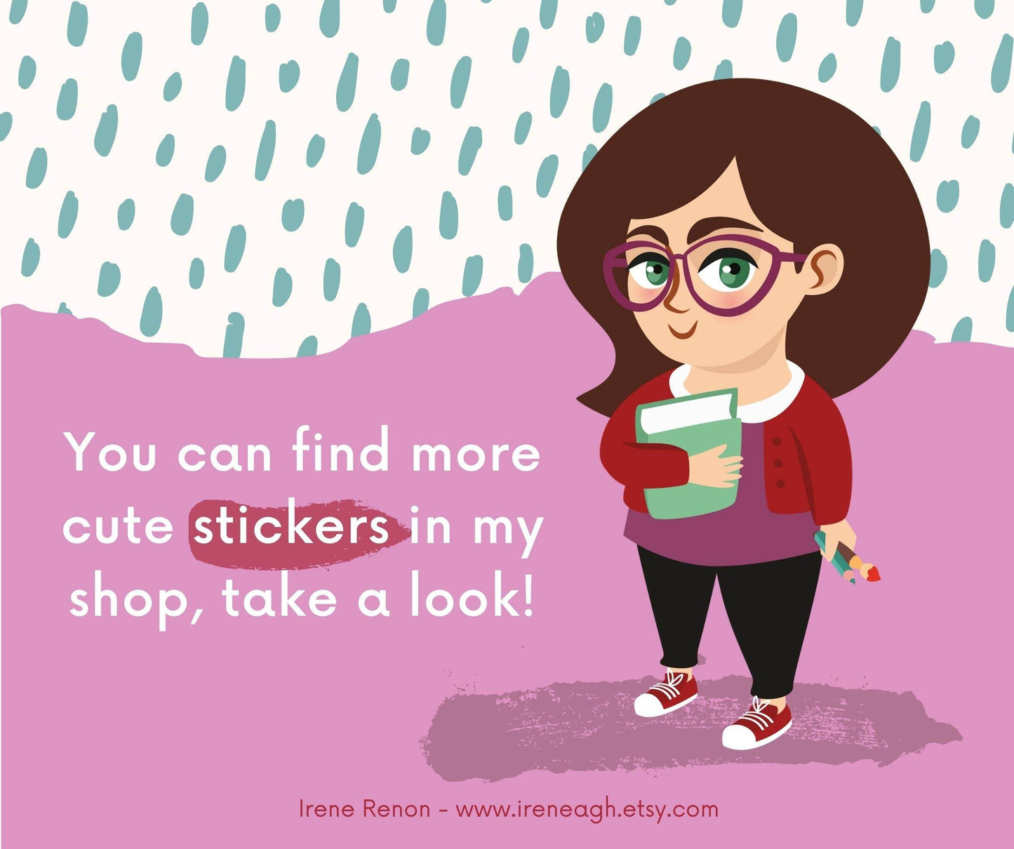 Irene Renon illustrations - Wetenschappelijke stickers, ondersteuning voor diversiteit in de wetenschap, vinyl - The Dreamer's Bookshop.