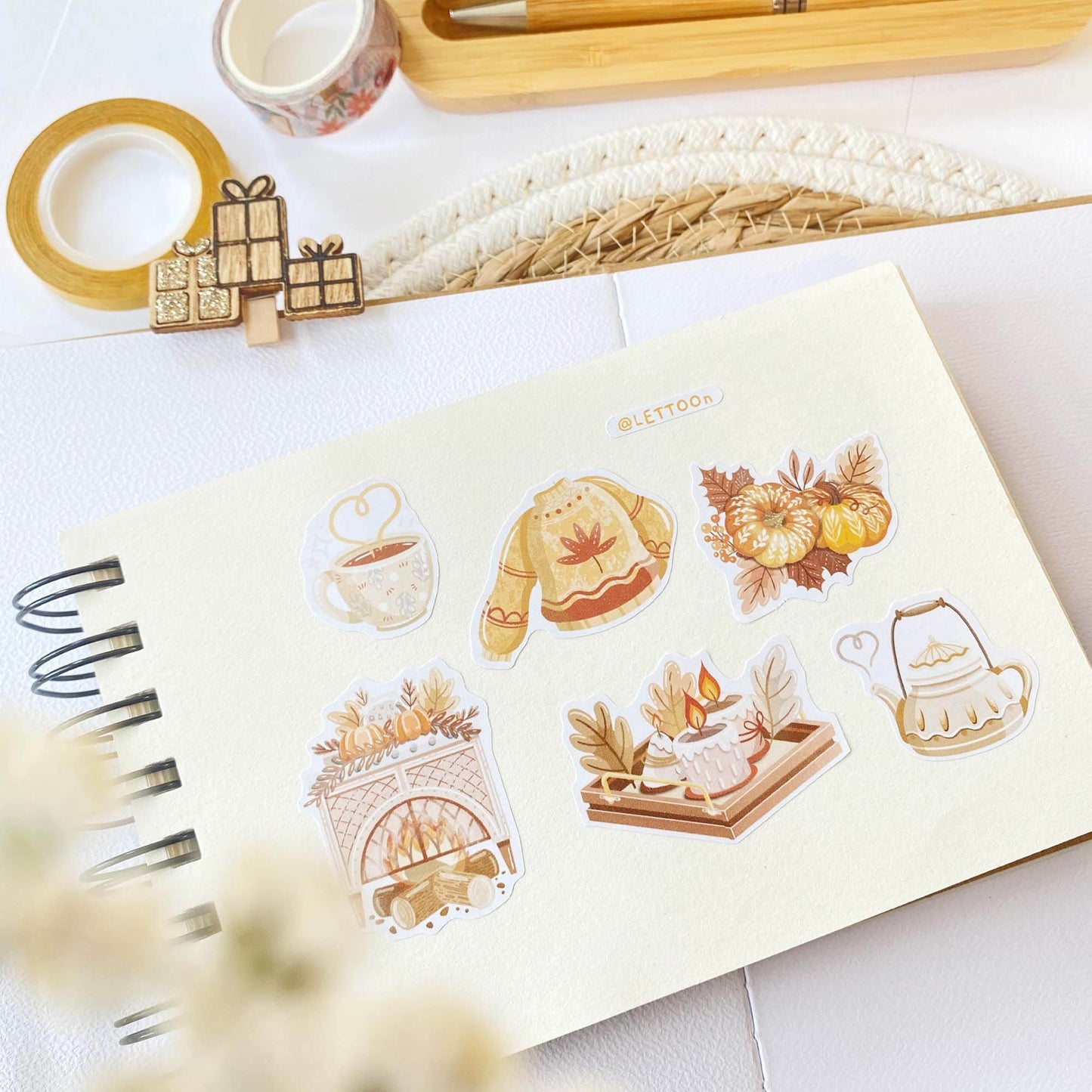 LETTOOn - Stickervel - Sweet Pumpkin - The Dreamer's Bookshop.