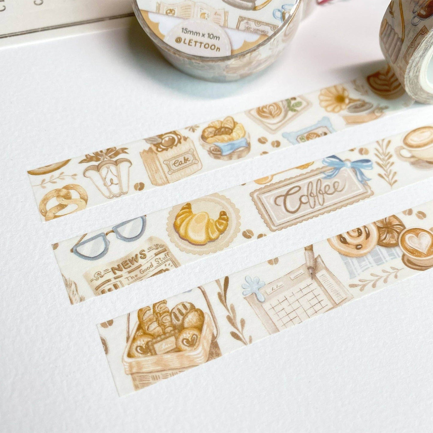 LETTOOn - Washi Tape - Gezellig café - The Dreamer's Bookshop.