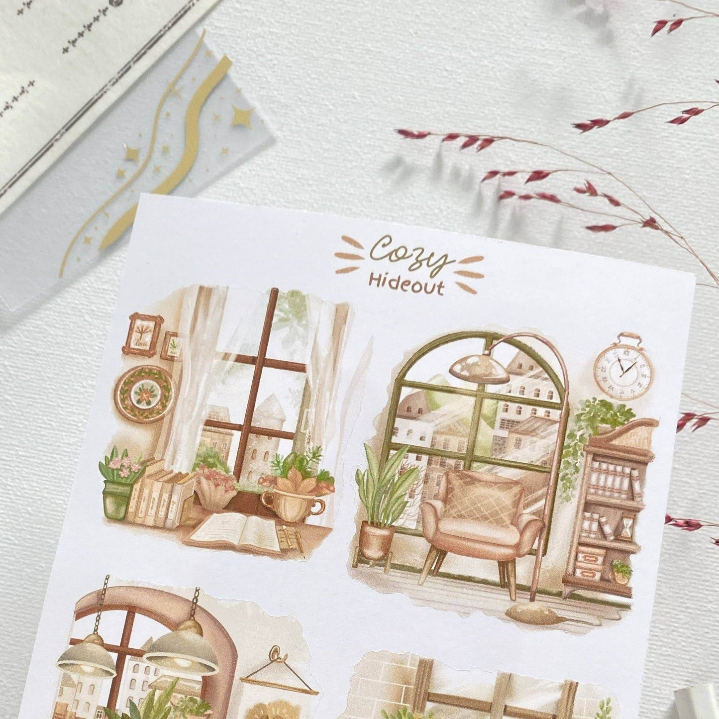 LETTOOn - Stickervel - Knusse Schuilplaats - The Dreamer's Bookshop.