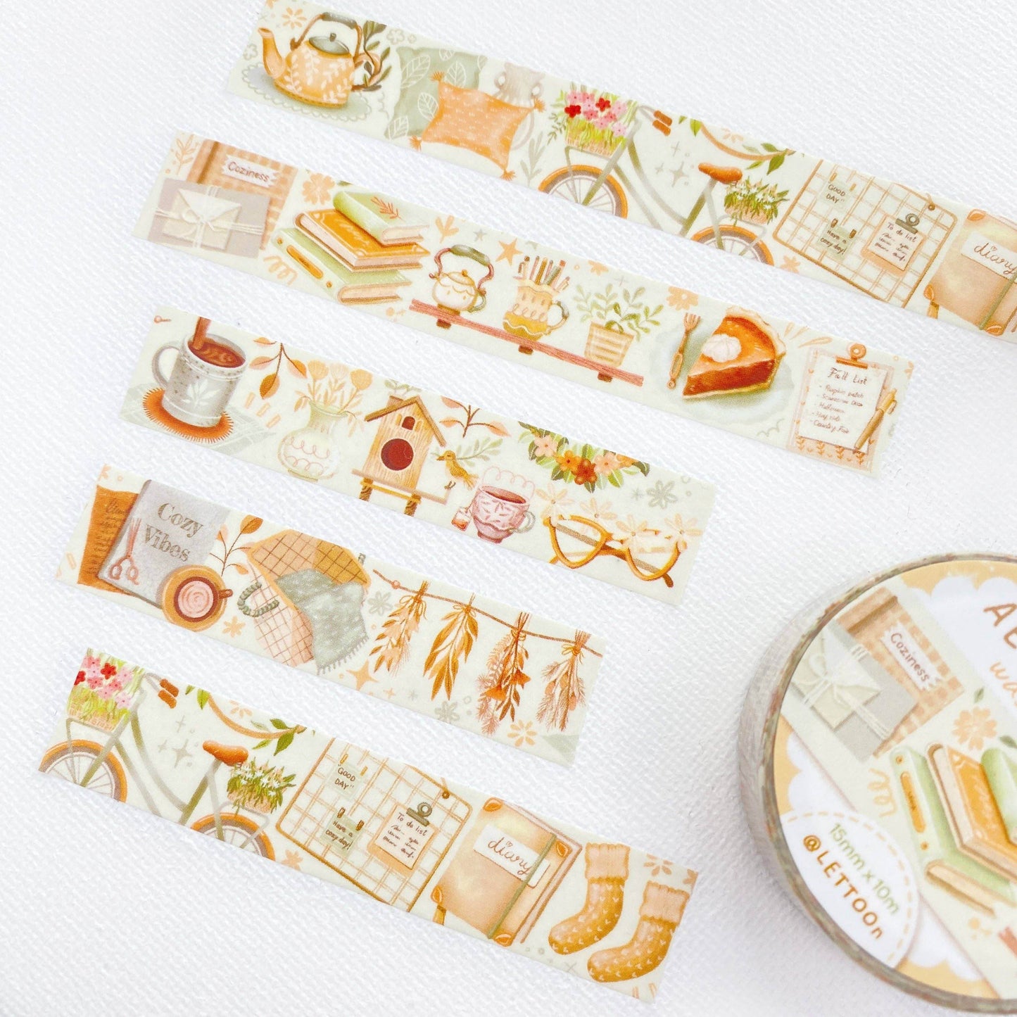 LETTOOn - Washi Tape - Gezellige esthetiek - The Dreamer's Bookshop.