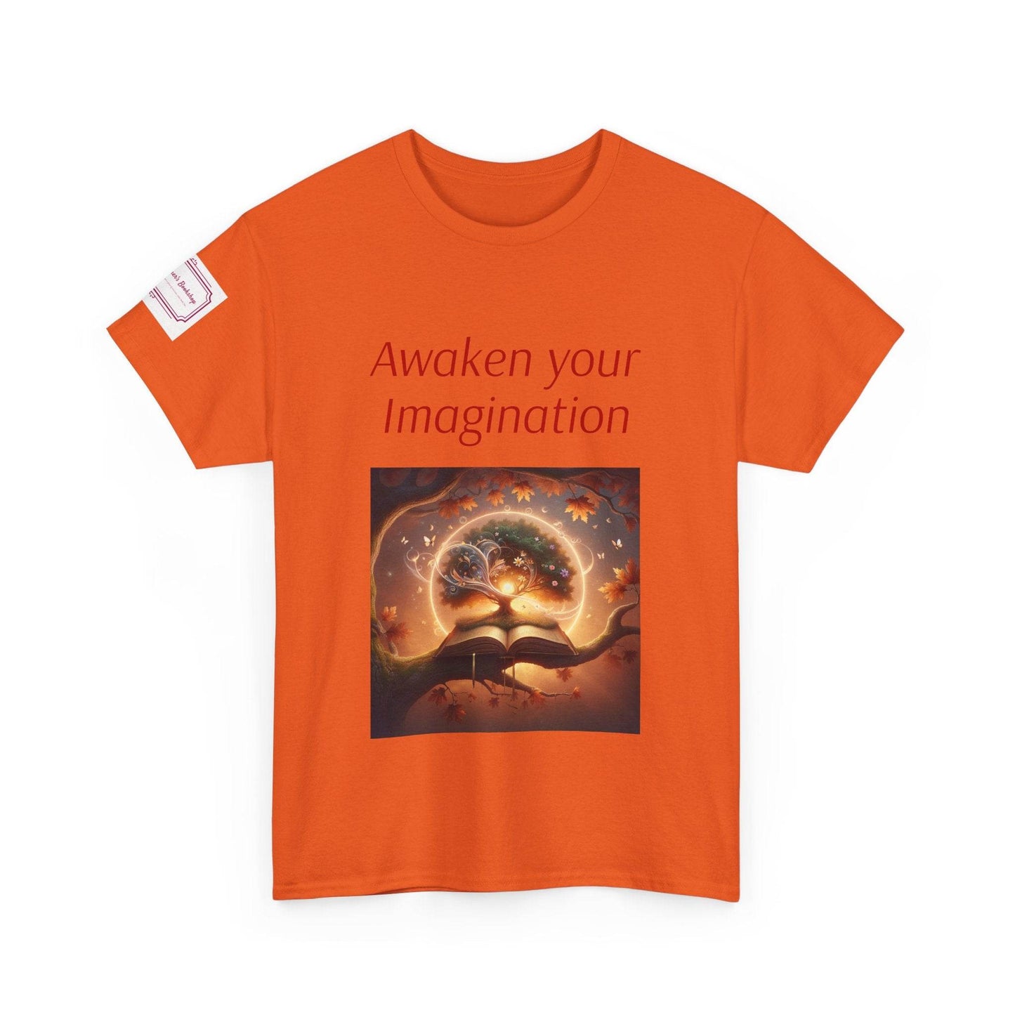 Awaken Your Imagination Unisex Heavy Cotton Tee - Inspiring Graphic T-Shirt for Creative Souls - The Dreamer's Bookshop.
