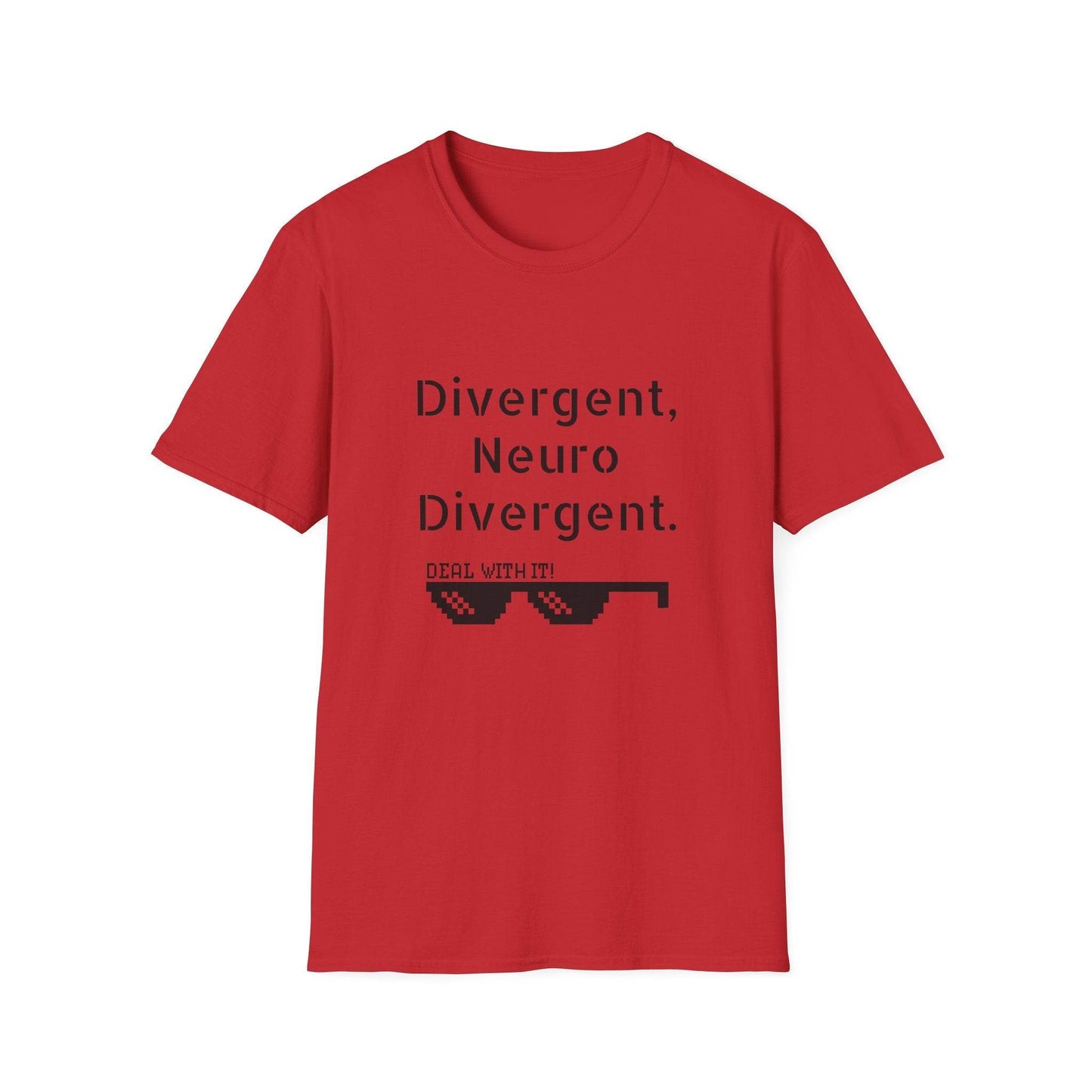 Divergent Neuro Divergent T-Shirt - Unisex Softstyle Tee - The Dreamer's Bookshop.