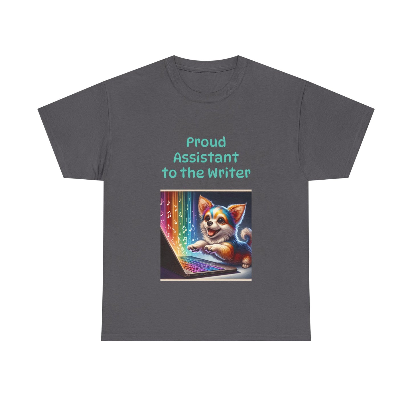 Book Lover's Unisex Heavy Cotton Tee - "Assistant Writer" - The Dreamer's Bookshop.