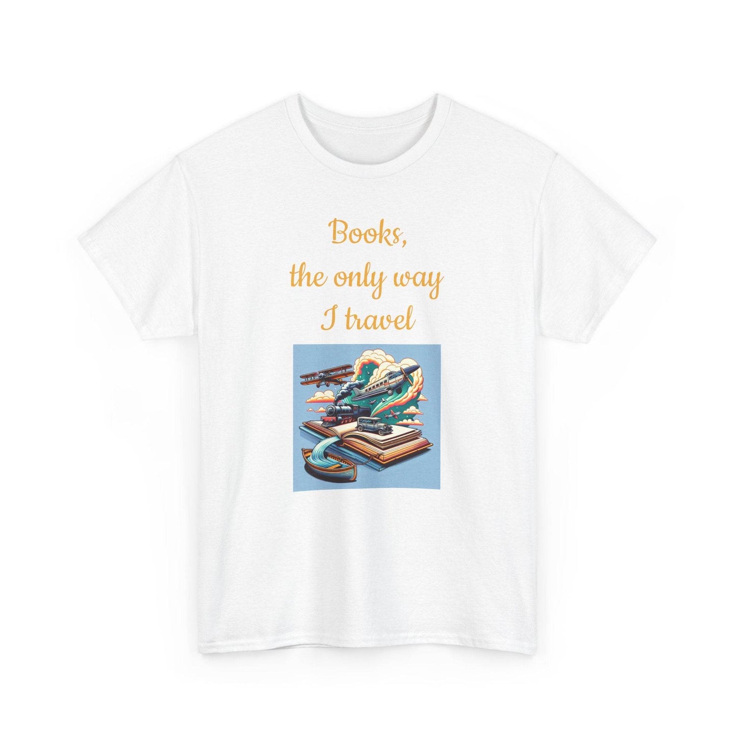 Travel -A Unisex Heavy Cotton Tee - Perfect Gift for Book Lovers - The Dreamer's Bookshop.
