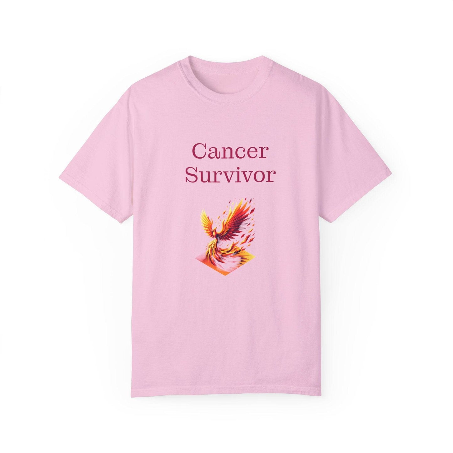 Cancer Survivor Unisex Garment-Dyed T-shirt - Inspirational Motivational Tee - The Dreamer's Bookshop.
