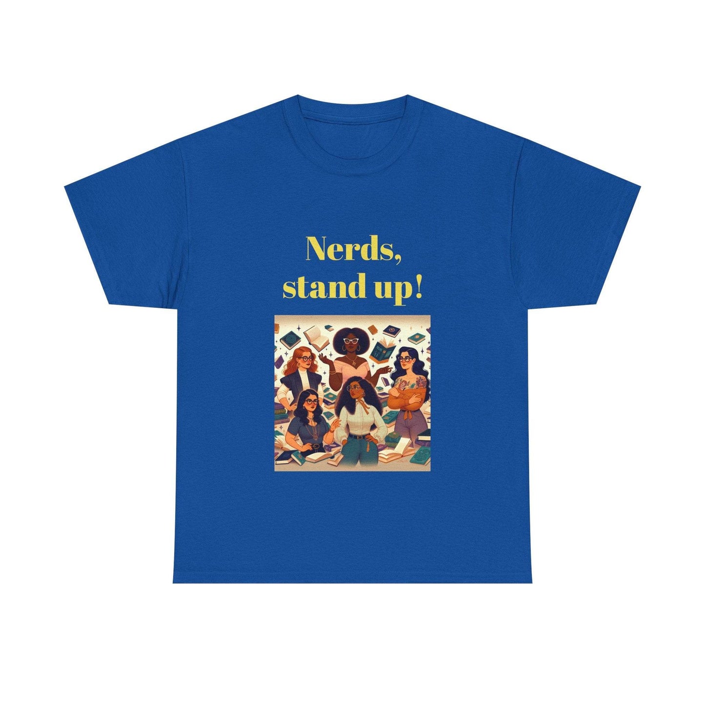 Nerds Stand Up - Unisex Heavy Cotton Tee - Book Lovers - The Dreamer's Bookshop.