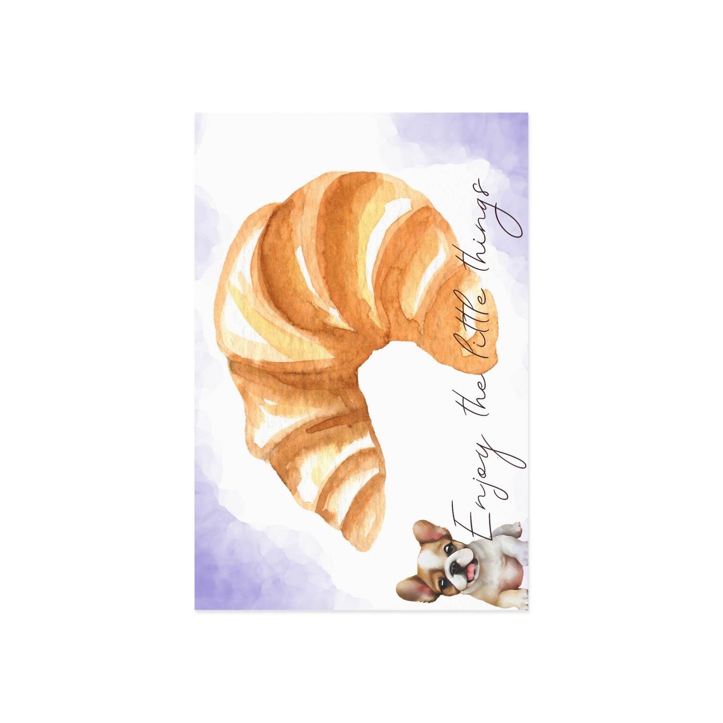 The Dreamer's Bookshop "French Croissant" Enjoy the Little Things Card - The Dreamer's Bookshop.