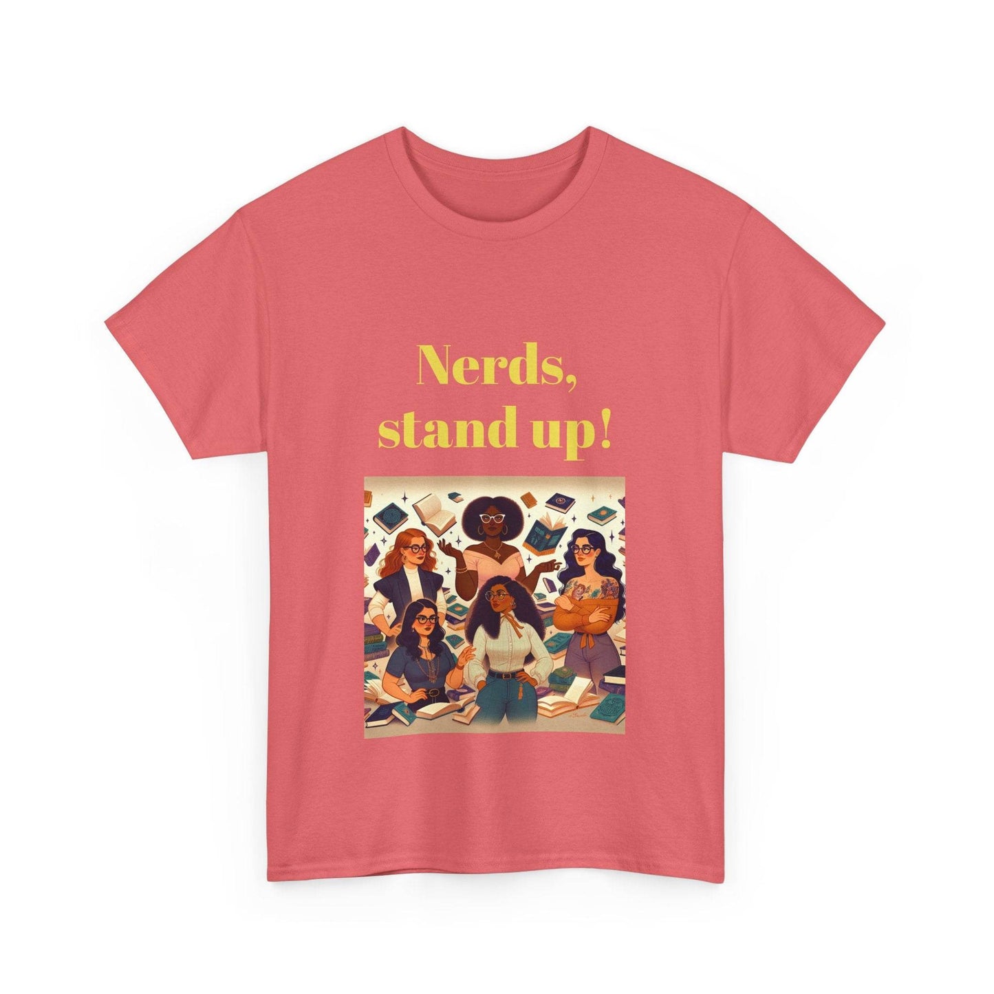 Nerds Stand Up - Unisex Heavy Cotton Tee - Book Lovers - The Dreamer's Bookshop.