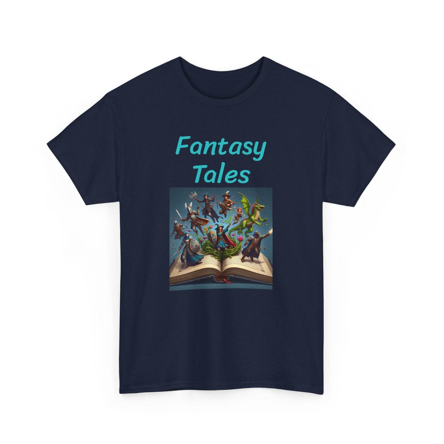 Magic - Graphic Tee - Unisex Heavy Cotton T-Shirt - Fantasy Tales - The Dreamer's Bookshop.