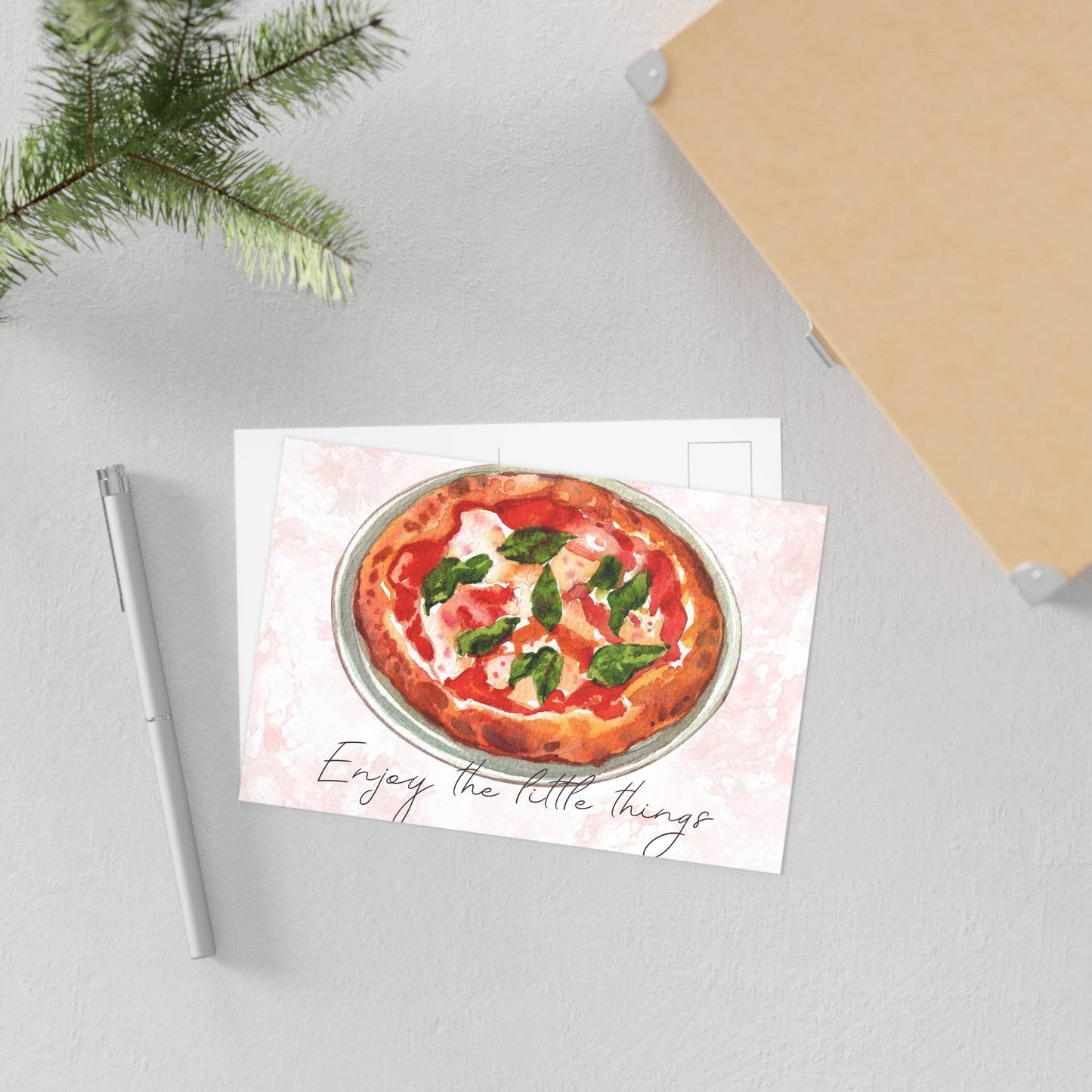 The Dreamer's Bookshop "Pizza" Enjoy the Little Things Card - The Dreamer's Bookshop.