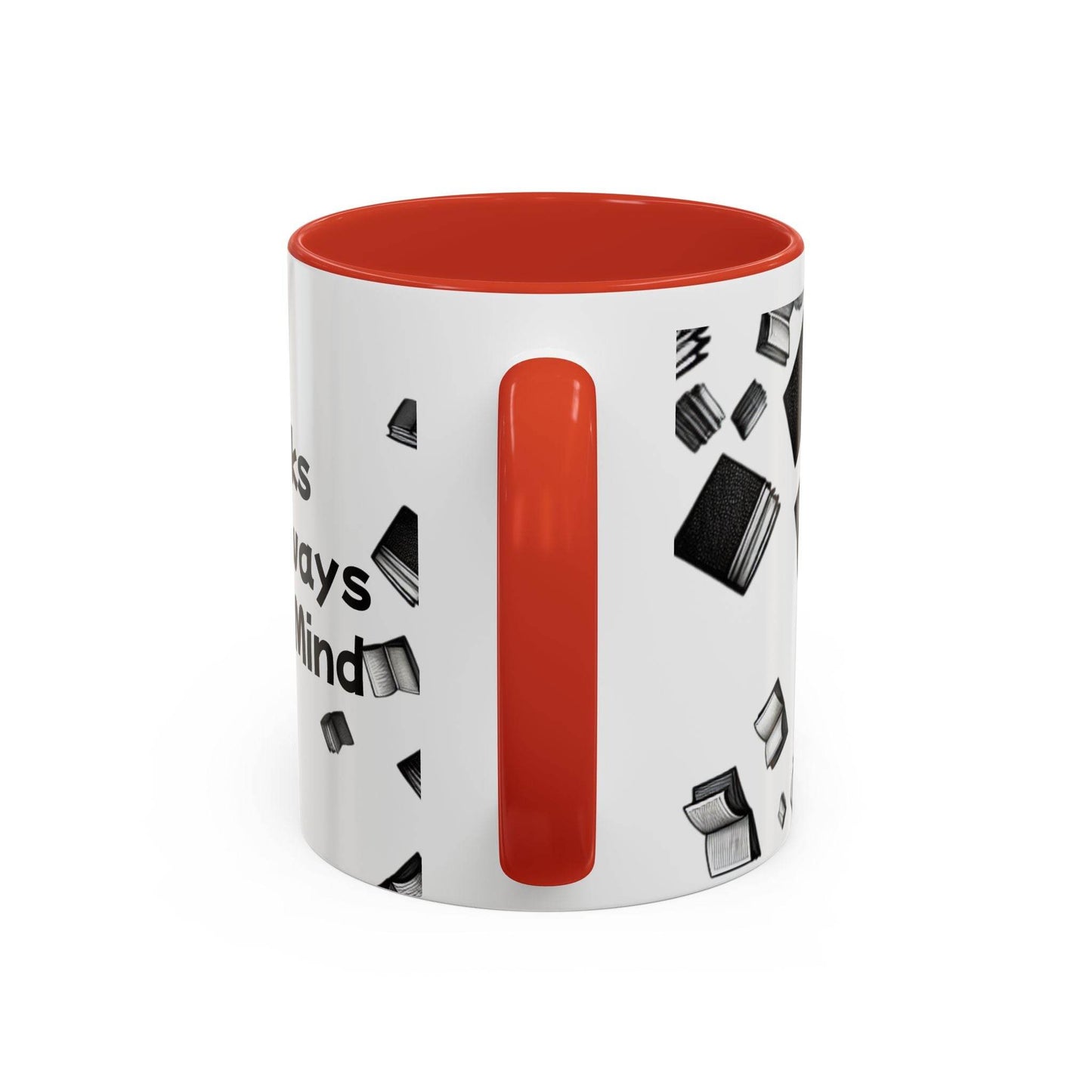Books on My Mind Accent Coffee Mug - Perfect for Readers - The Dreamer's Bookshop.