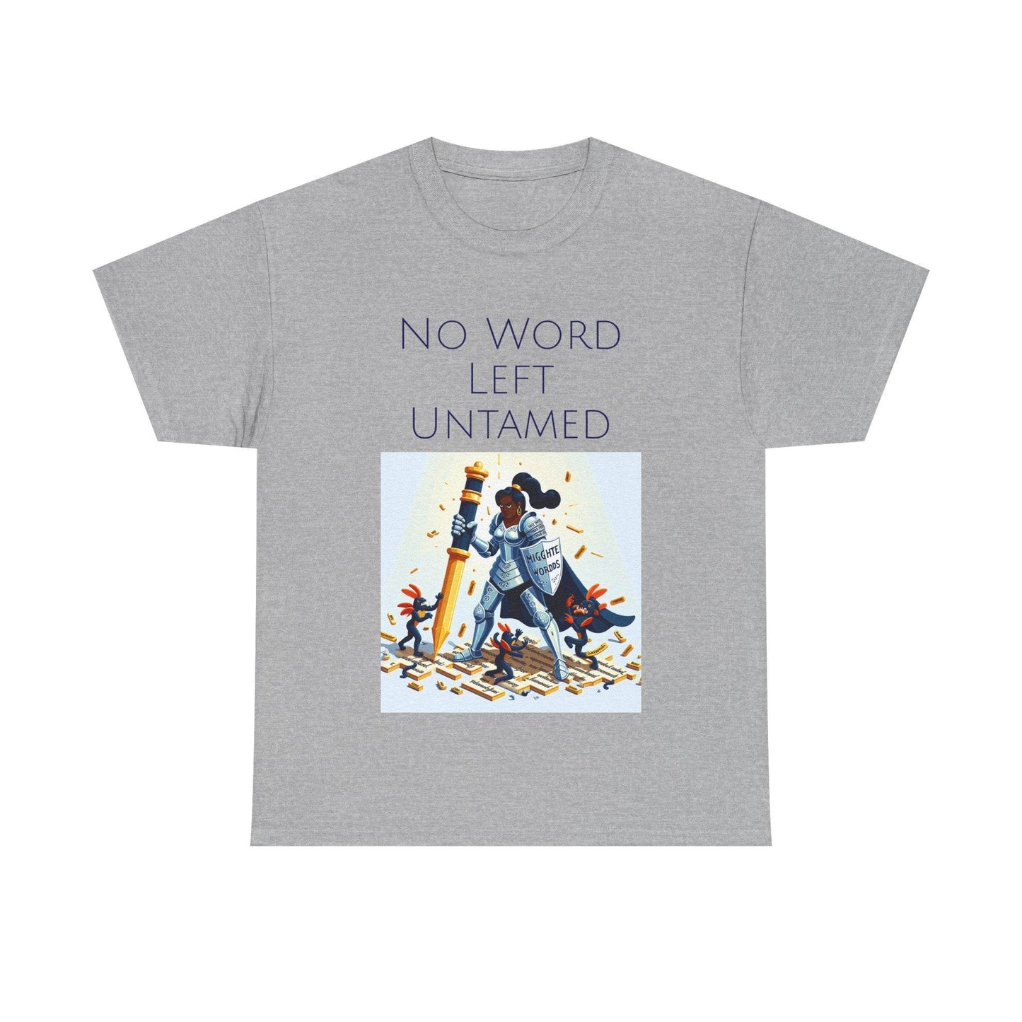 No Word Unisex Heavy Cotton Tee - Creative Writer's Apparel - The Dreamer's Bookshop.
