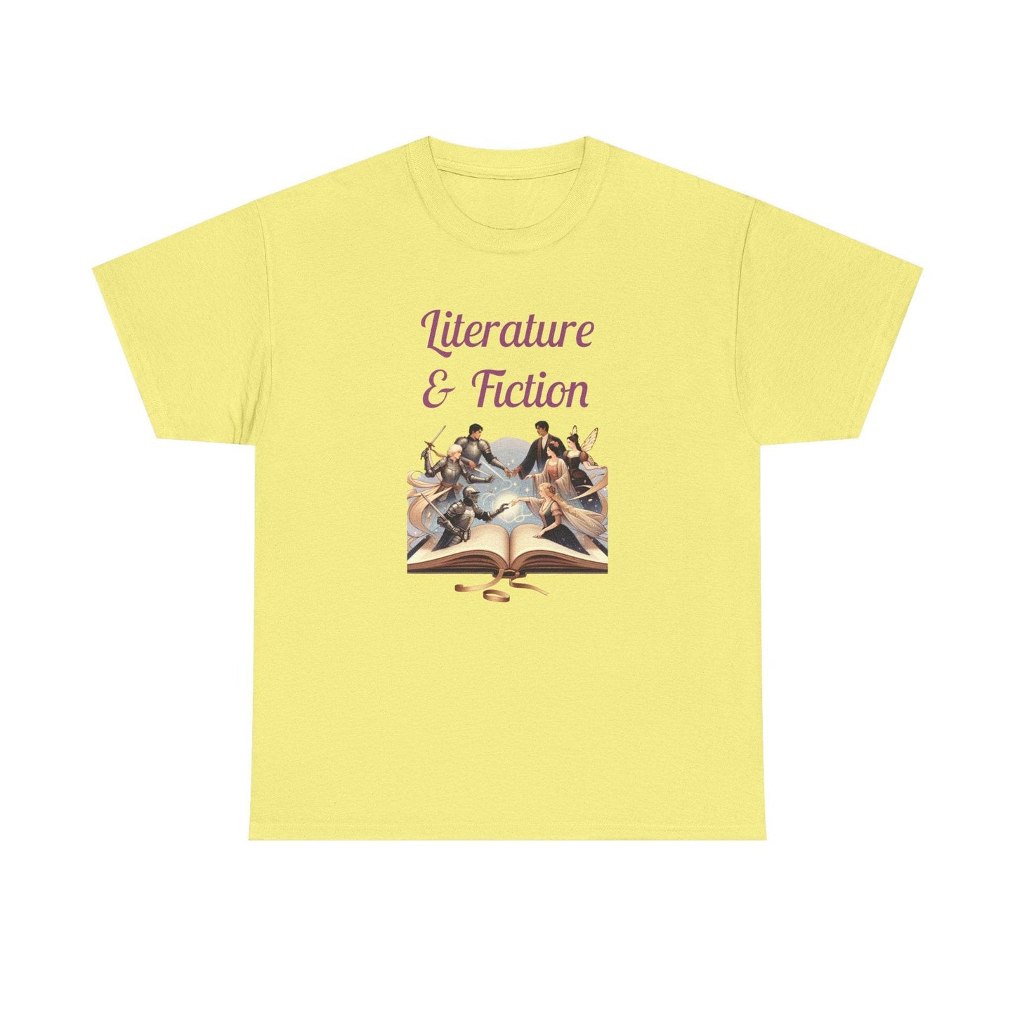 Fiction - Graphic Tee - Unisex Heavy Cotton T-Shirt Literature Books - The Dreamer's Bookshop.