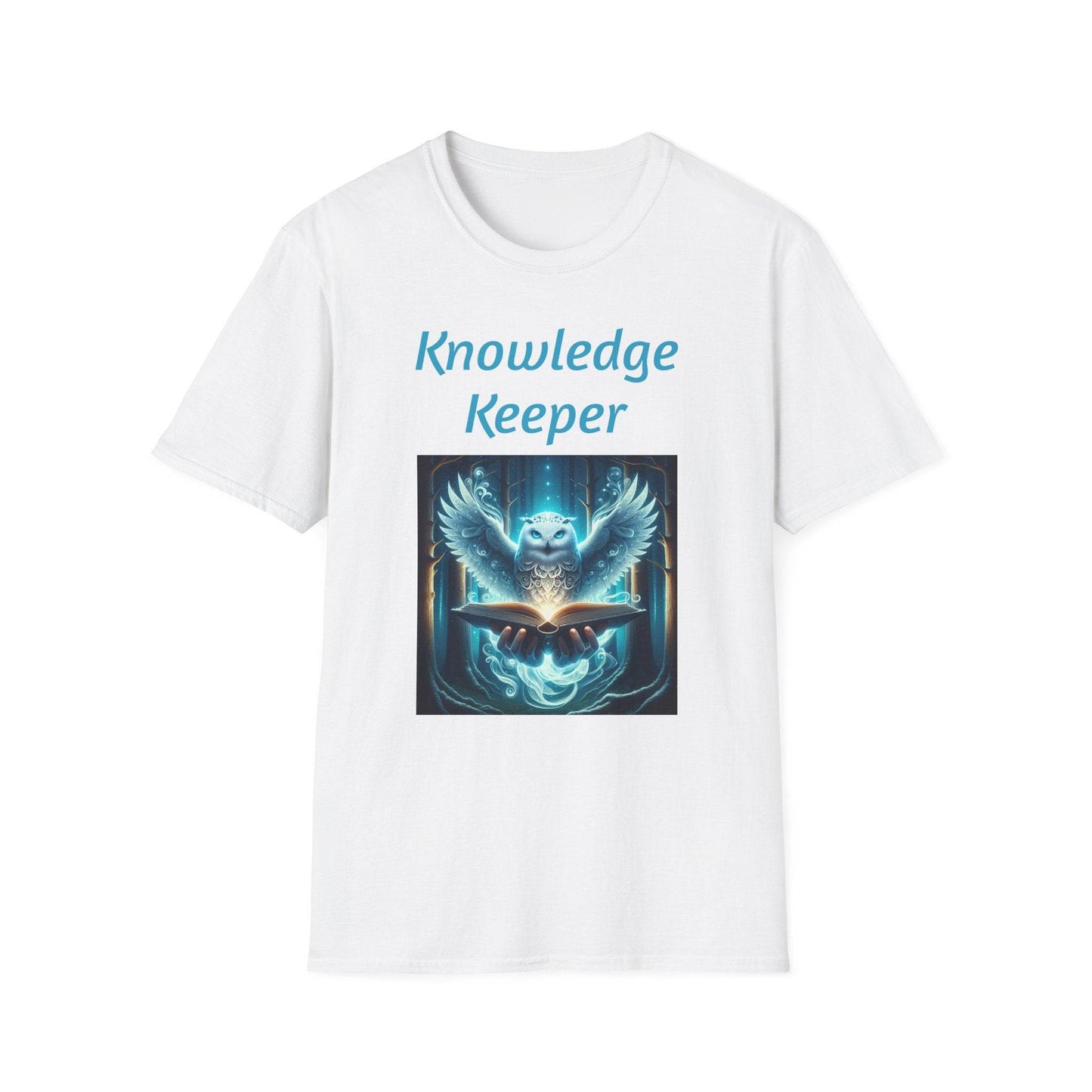 Knowledge Keeper Unisex Softstyle T-Shirt - Perfect for Book Lovers & Scholars - Proud Reader - The Dreamer's Bookshop.