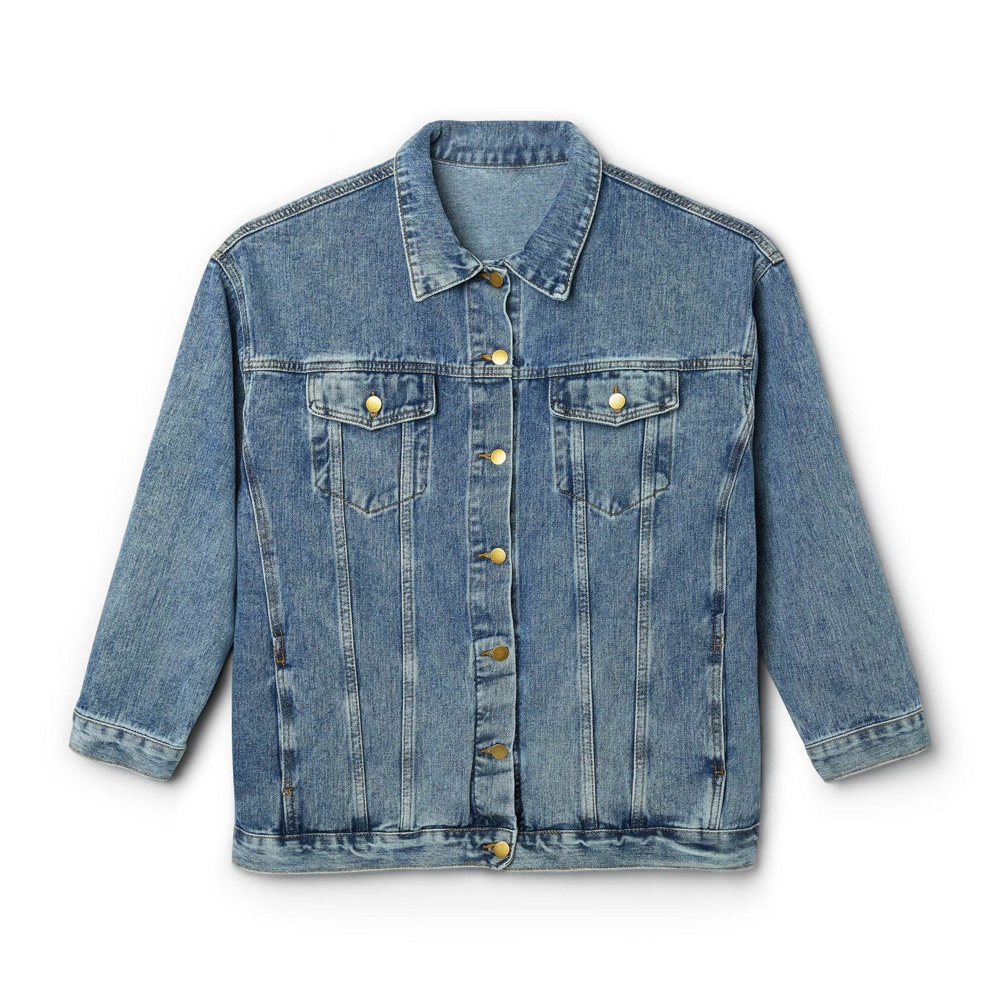 Women’s Denim Jacket with Inspirational Quote - Perfect Summer Layering - The Dreamer's Bookshop.