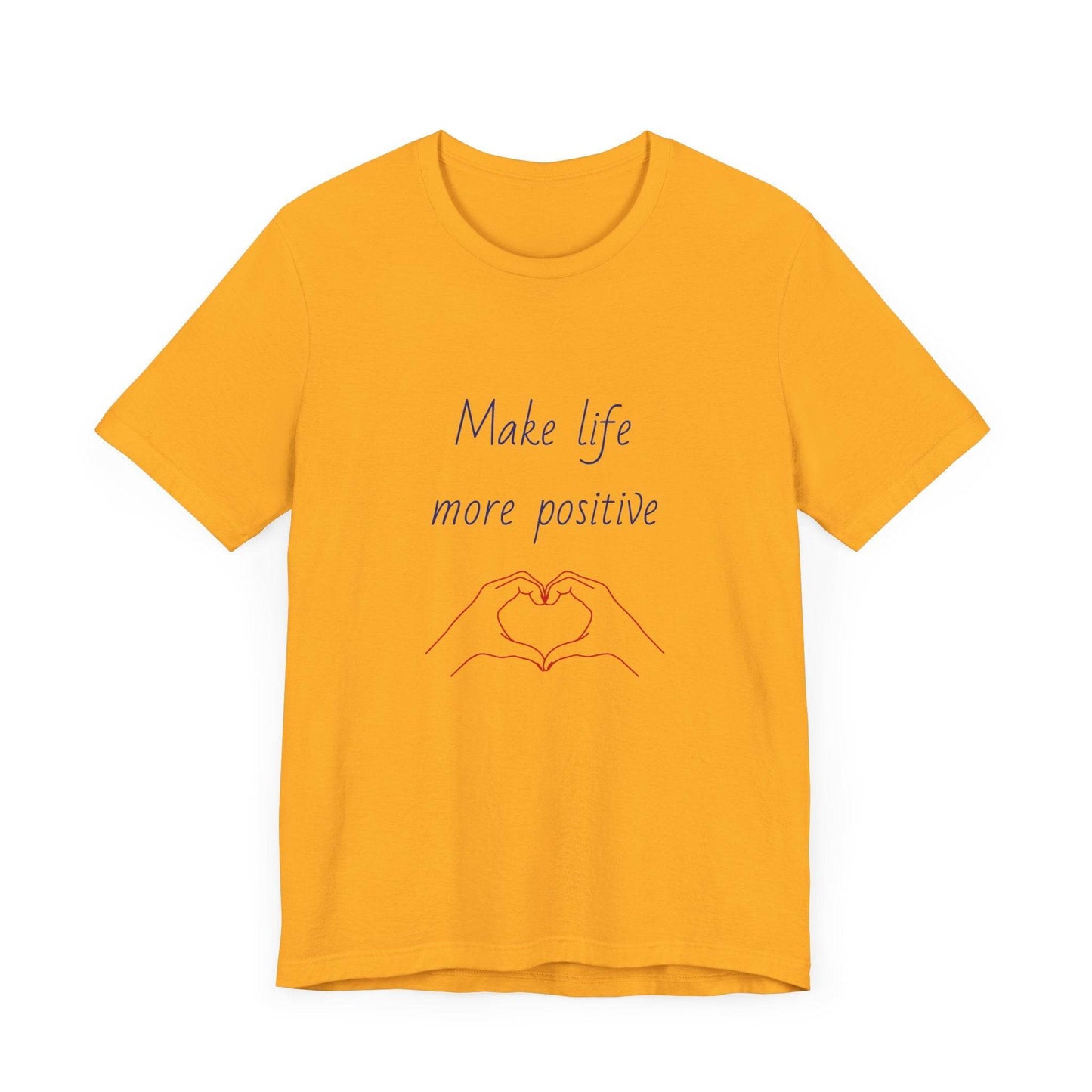 Positive Vibes Unisex Short Sleeve Tee - Make Life More Positive - The Dreamer's Bookshop.