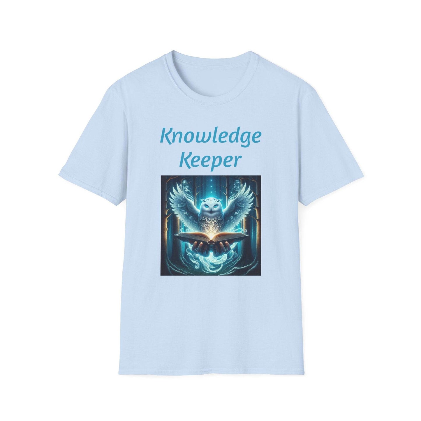 Knowledge Keeper Unisex Softstyle T-Shirt - Perfect for Book Lovers & Scholars - Proud Reader - The Dreamer's Bookshop.
