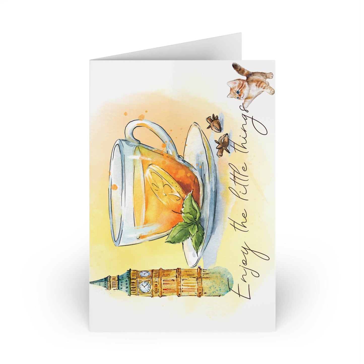 The Dreamer's Bookshop "English Tea" Enjoy the Little Things Card - The Dreamer's Bookshop.