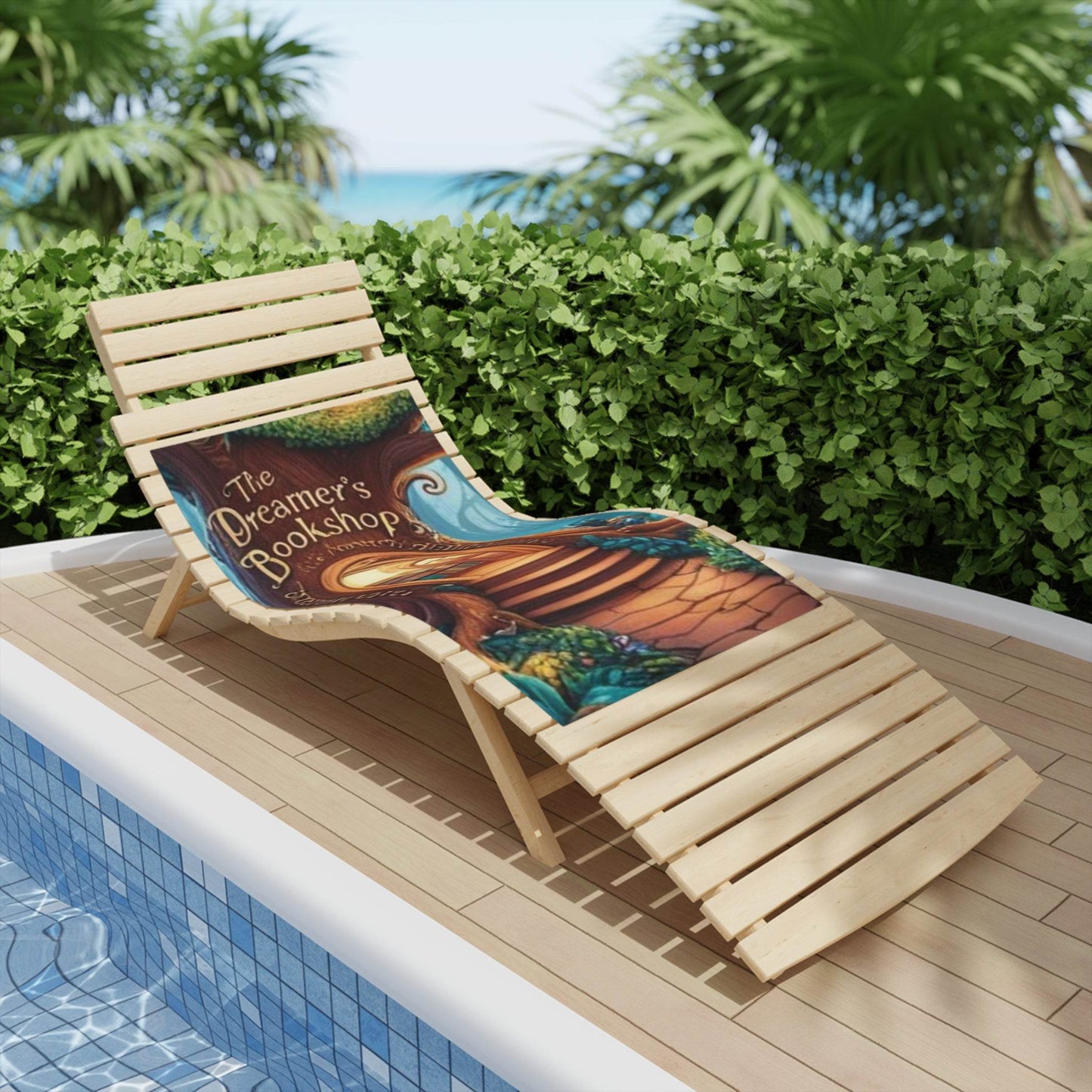 Dreamer's Bookshop Beach Towel - Cozy Literary Escape for Sun Lovers - The Dreamer's Bookshop.