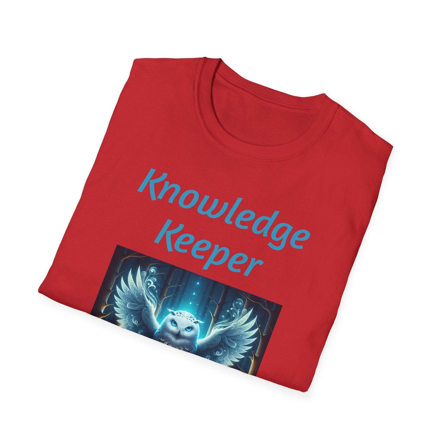 Knowledge Keeper Unisex Softstyle T-Shirt - Perfect for Book Lovers & Scholars - Proud Reader - The Dreamer's Bookshop.