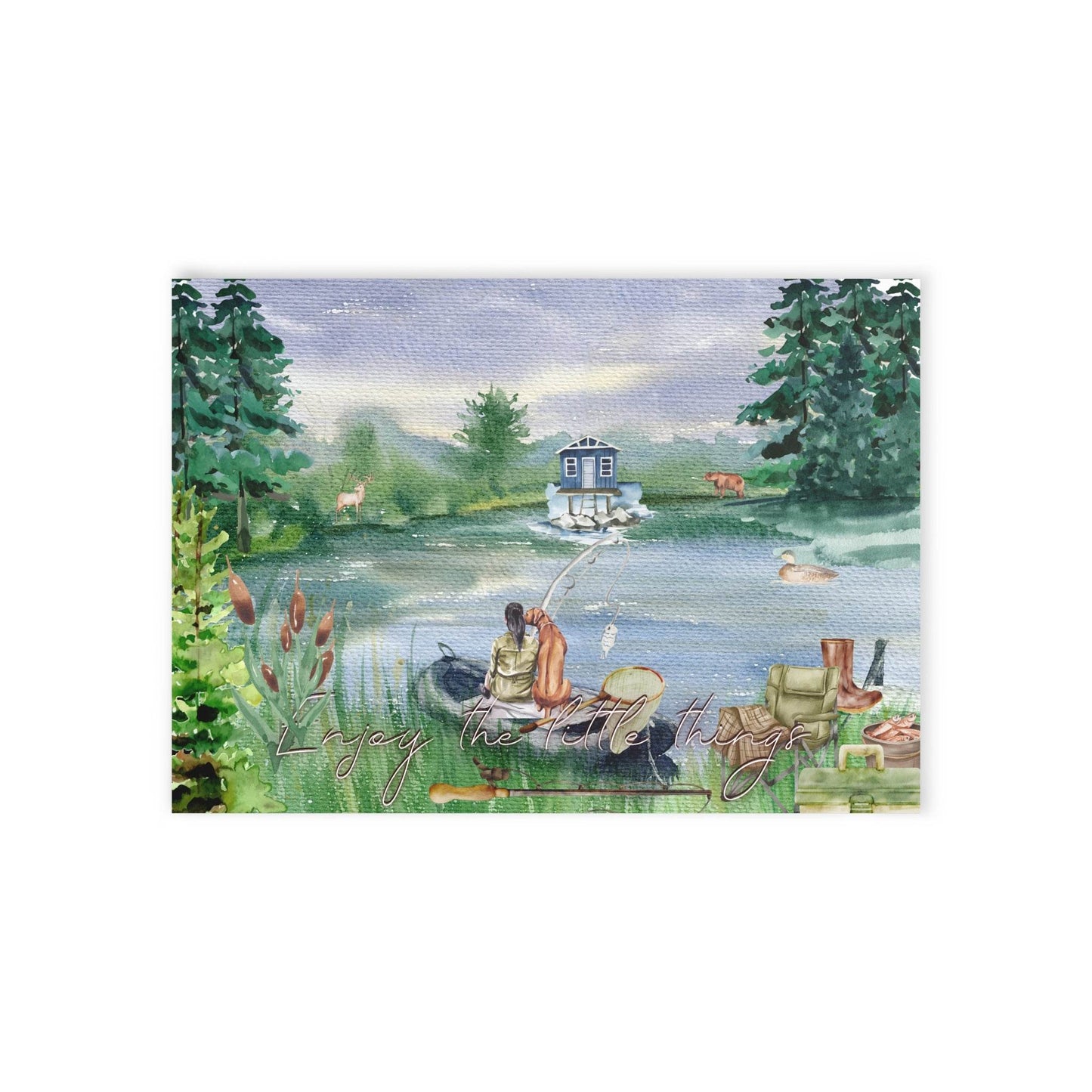 The Dreamer's Bookshop "Fishing" Enjoy the Little Things - The Dreamer's Bookshop.
