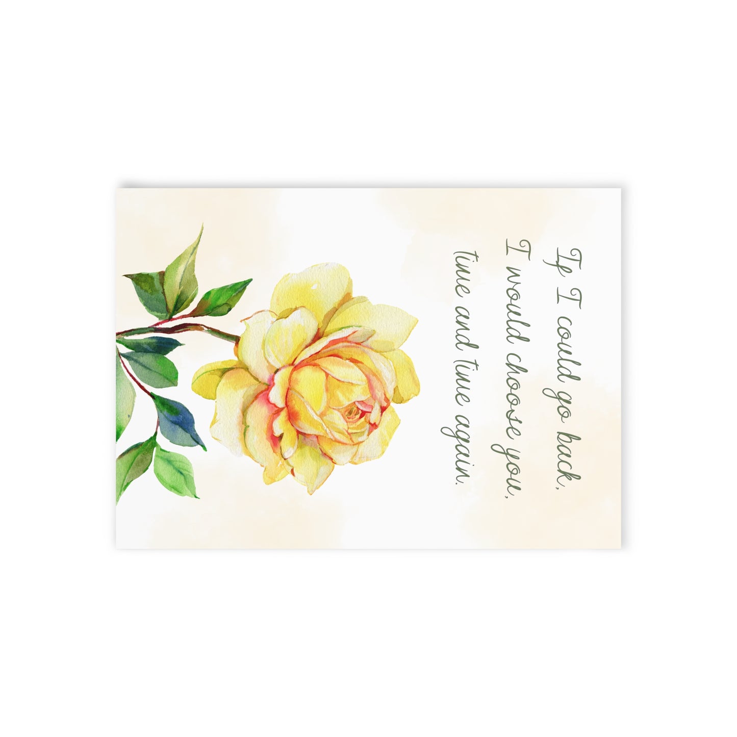The Dreamer's Bookshop Affection "If I Could" Art Print Card - The Dreamer's Bookshop.