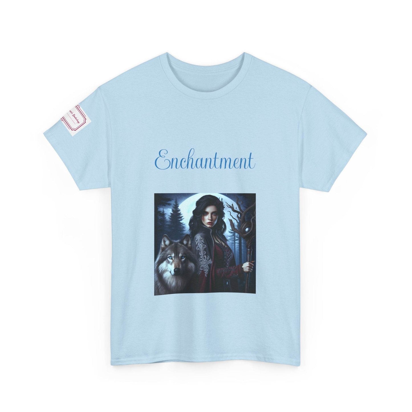 Enchanting Wolf Graphic Unisex Heavy Cotton Tee - The Dreamer's Bookshop.