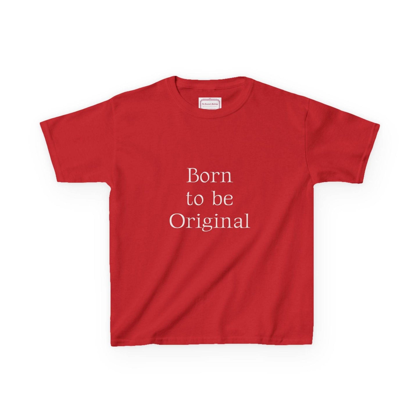 EU - Kids 'Born to be Original' Cotton Tee - Support Young Creators - The Dreamer's Bookshop.