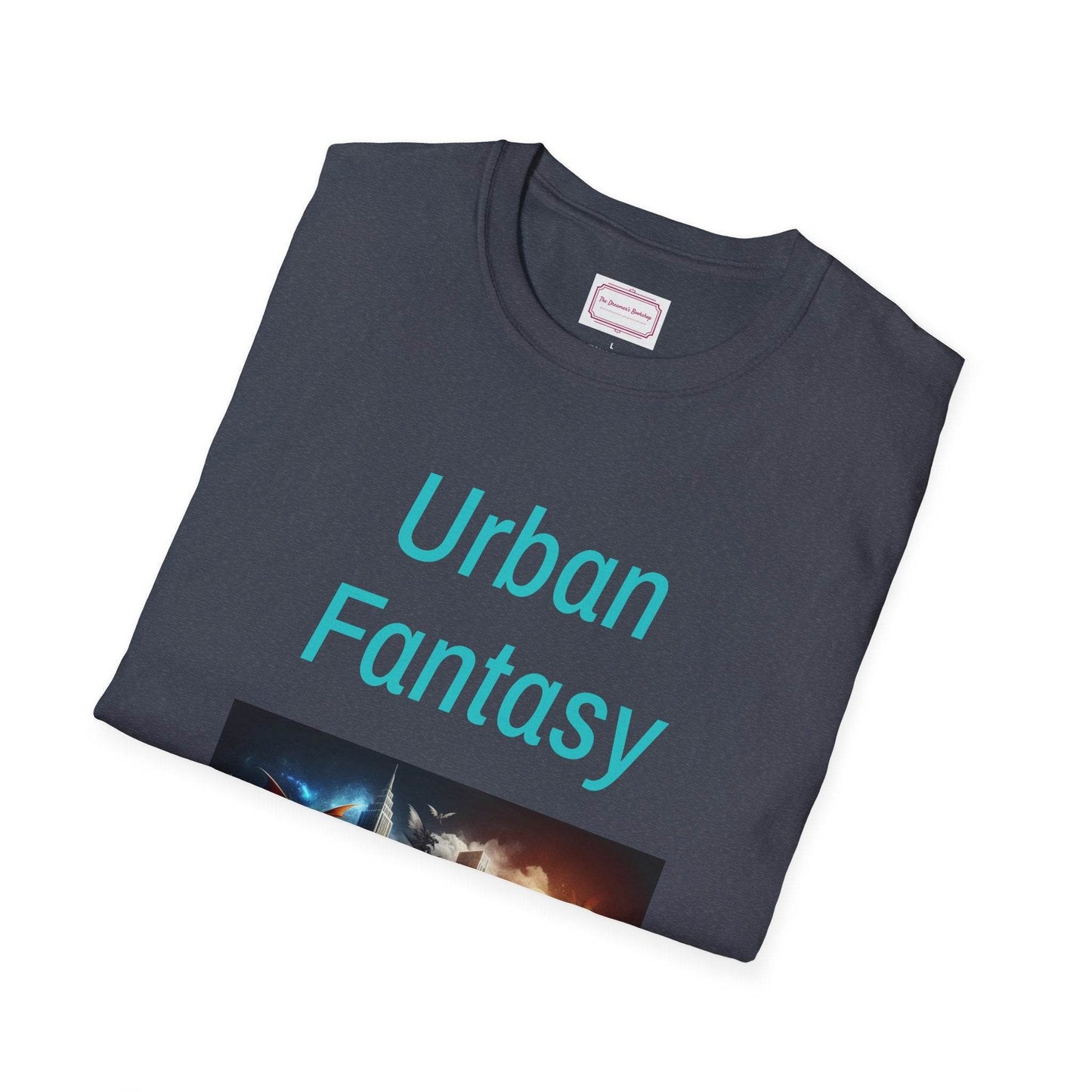 Urban Fantasy Unisex Softstyle T-Shirt - Creative Graphic Tee for Readers and Dreamers - The Dreamer's Bookshop.