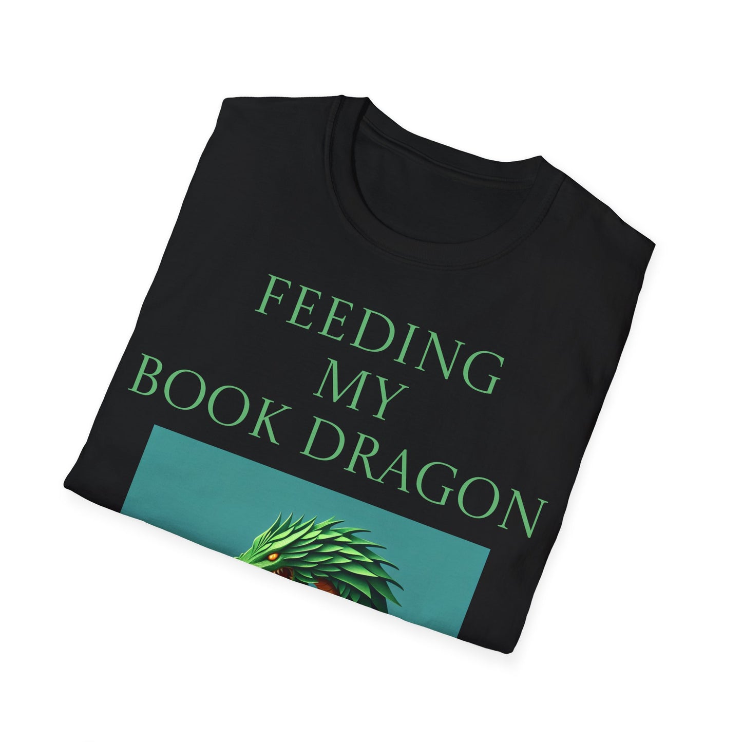 Unisex -Inspired T-Shirt - "Book Dragon" - Perfect for Book Lovers - The Dreamer's Bookshop.