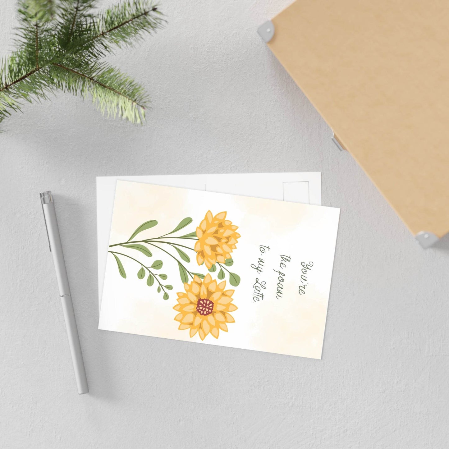 The Dreamer's Bookshop Affection "You're the foam" Art Print Card - The Dreamer's Bookshop.
