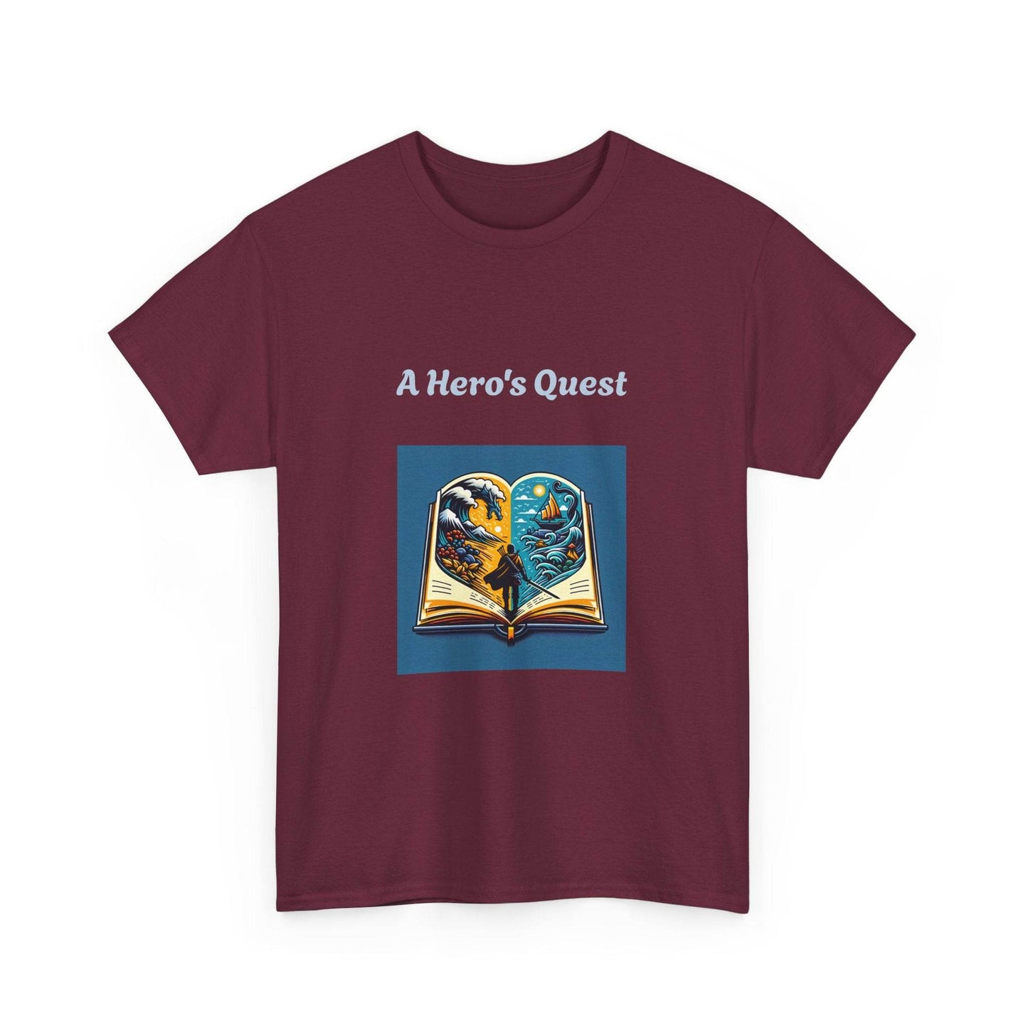 Adventure - Graphic Tee - Unisex Heavy Cotton T-Shirt - Hero's Quest - The Dreamer's Bookshop.