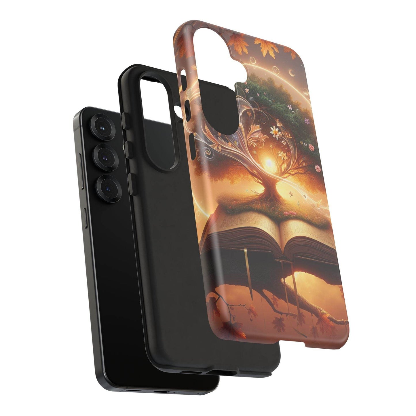 Nature-Inspired iPhone & Samsung Phone Case with Tree of Life Design - The Dreamer's Bookshop.