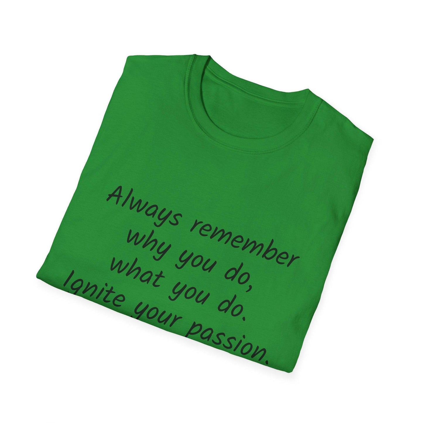 Motivational Unisex Softstyle T-Shirt - Ignite Your Passion - The Dreamer's Bookshop.