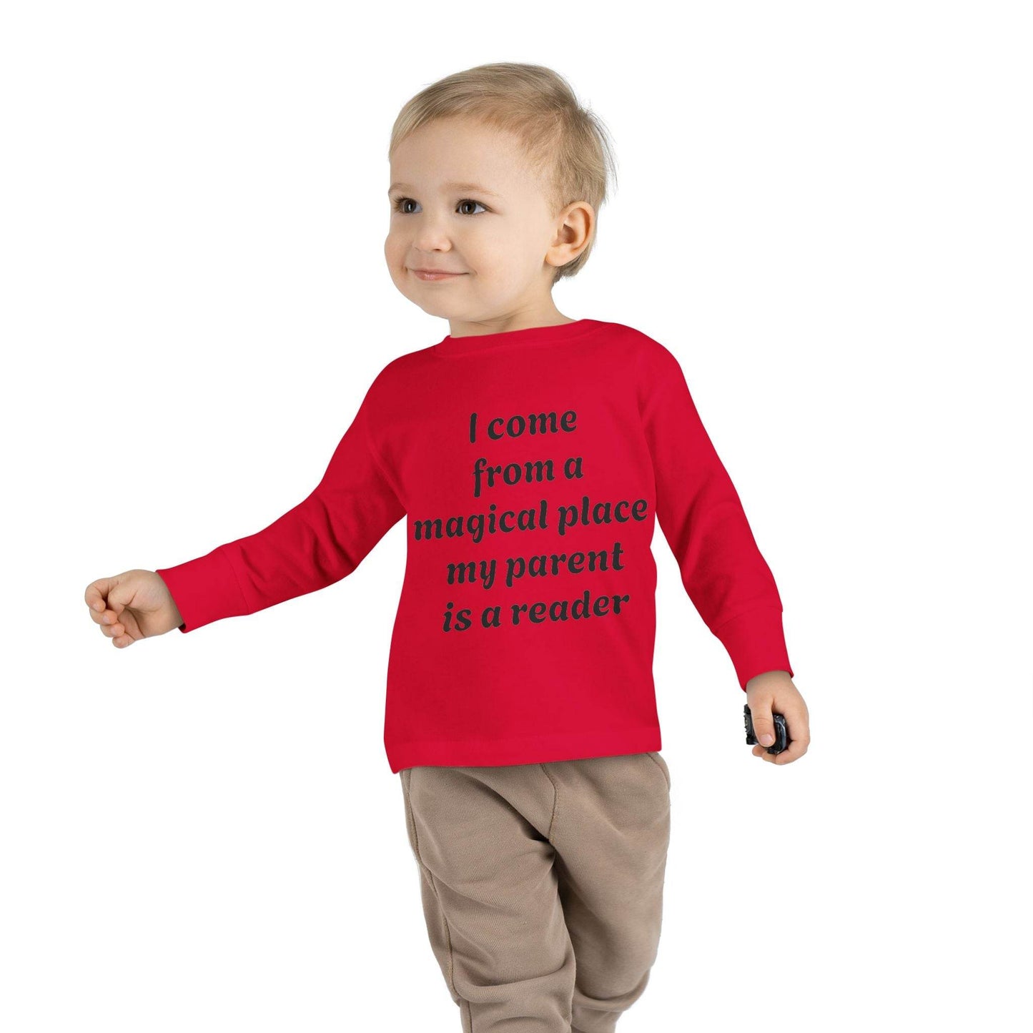 US (Ww) - Toddler Long Sleeve Tee - Magical Place Reader Quote - The Dreamer's Bookshop.