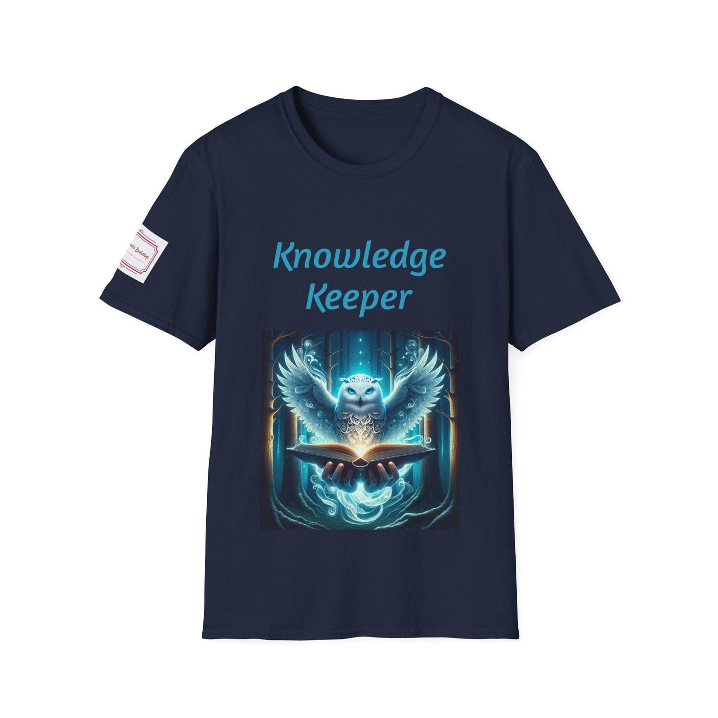 Knowledge Keeper Owl Unisex Softstyle T-Shirt - Proud Reader - The Dreamer's Bookshop.
