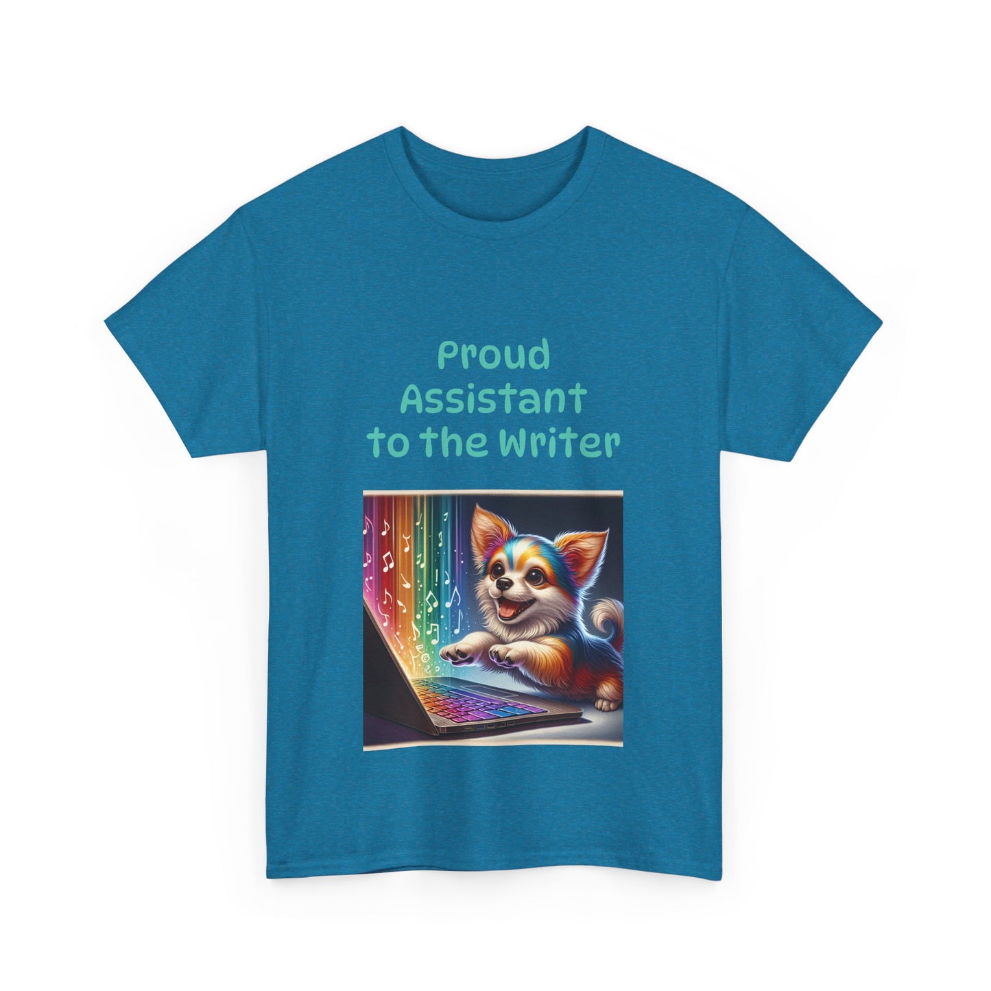 Book Lover's Unisex Heavy Cotton Tee - "Assistant Writer" - The Dreamer's Bookshop.