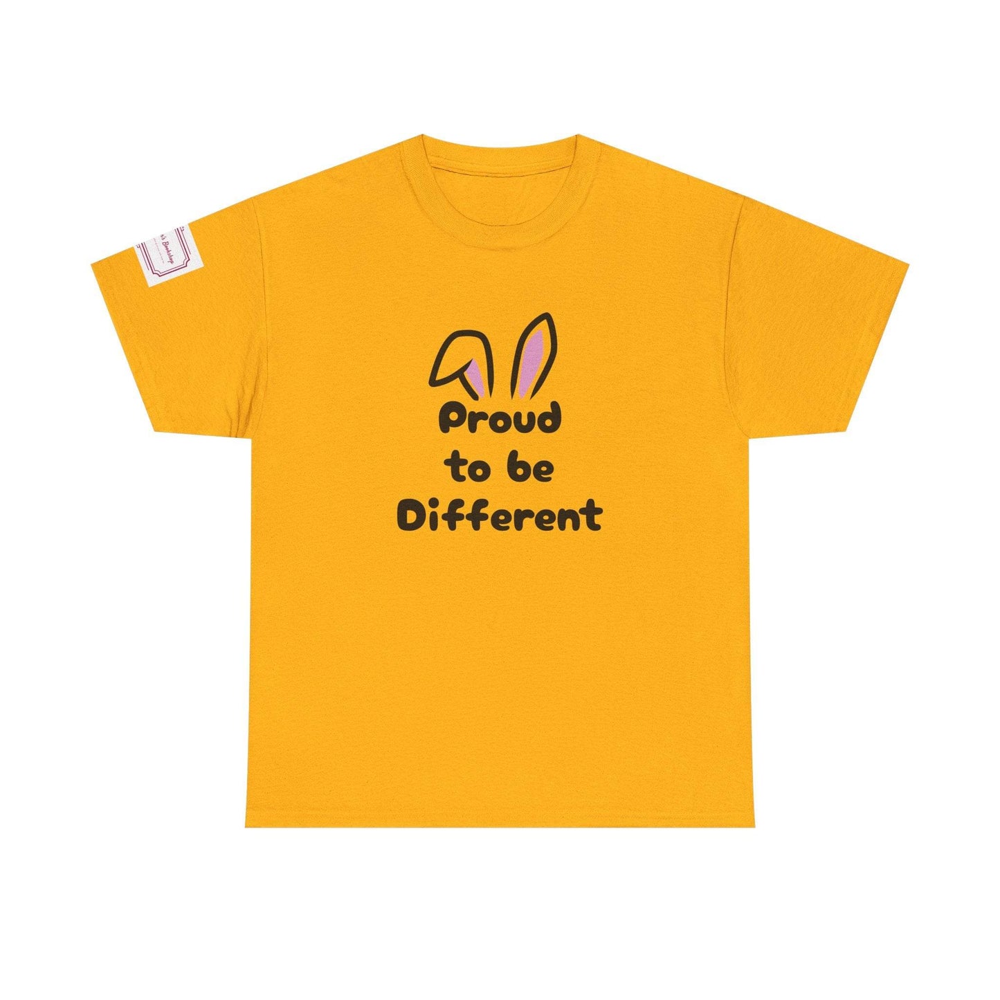 Proud to be Different Unisex Heavy Cotton Tee - Fun & Inclusive Graphic T-Shirt - The Dreamer's Bookshop.