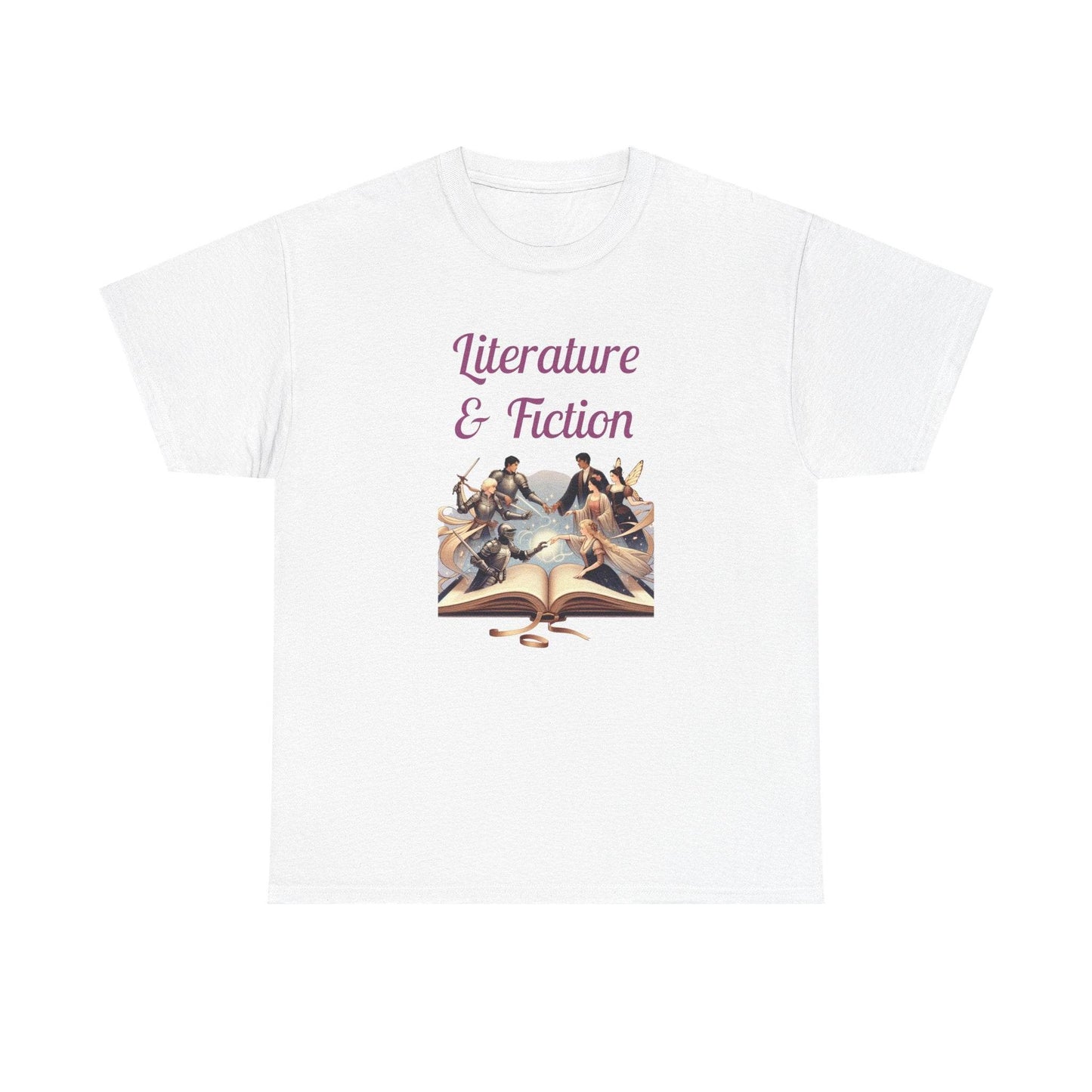 Fiction - Graphic Tee - Unisex Heavy Cotton T-Shirt Literature Books - The Dreamer's Bookshop.
