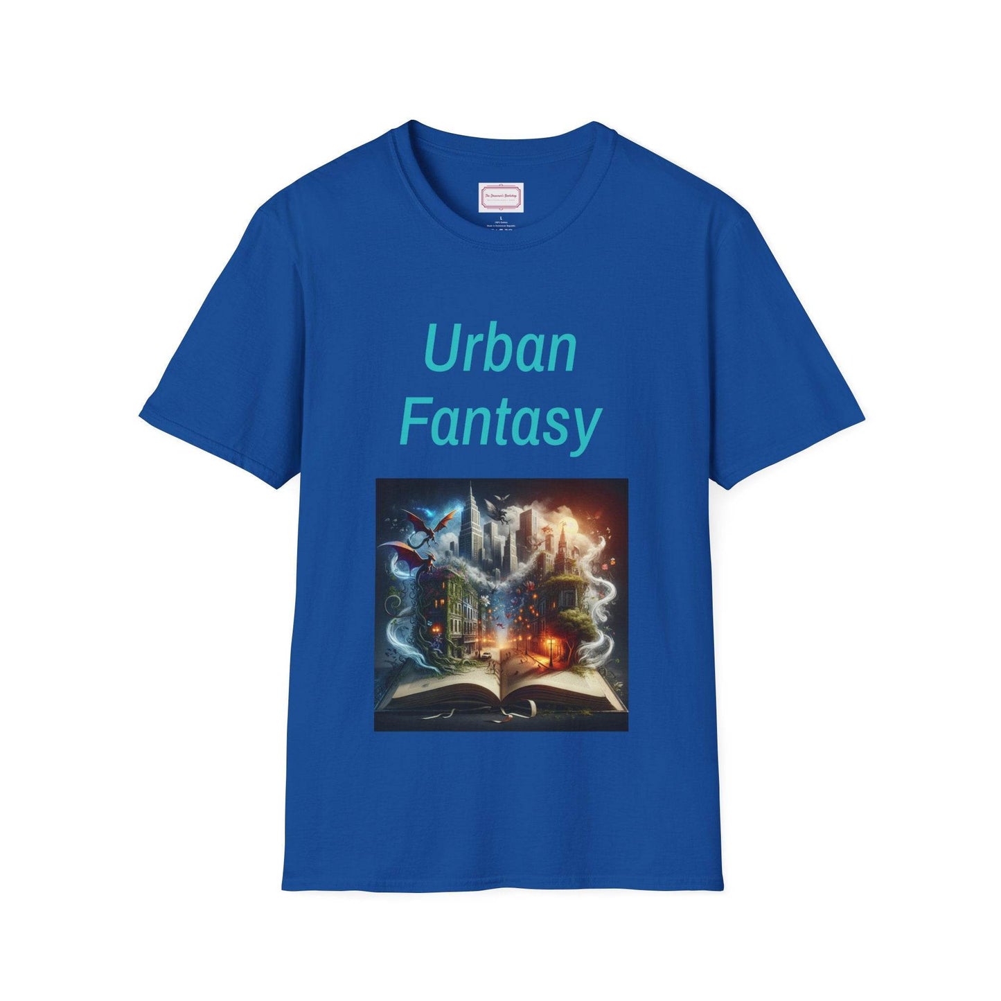Urban Fantasy Unisex Softstyle T-Shirt - Creative Graphic Tee for Readers and Dreamers - The Dreamer's Bookshop.