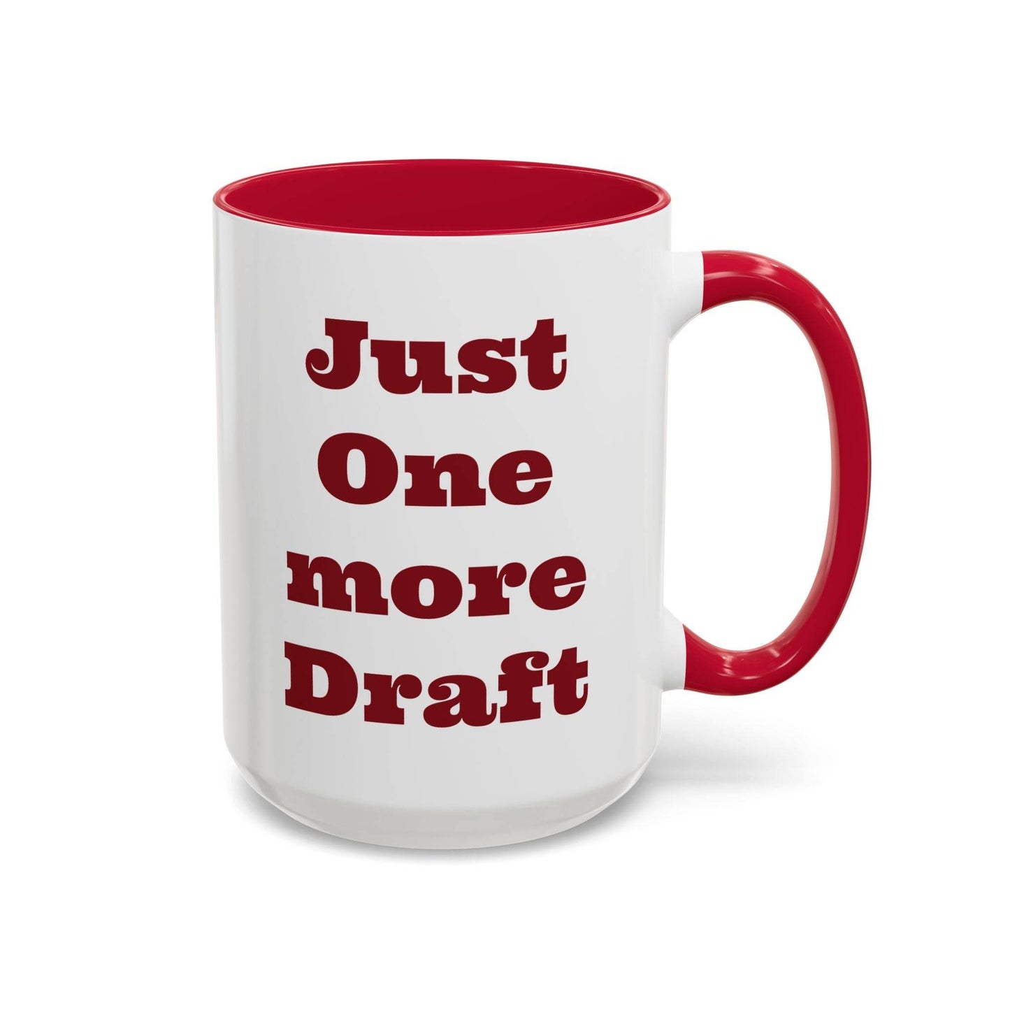Just One More Draft Colorful Coffee Mug - Perfect Gift for Writers & Coffee Lovers - The Dreamer's Bookshop.