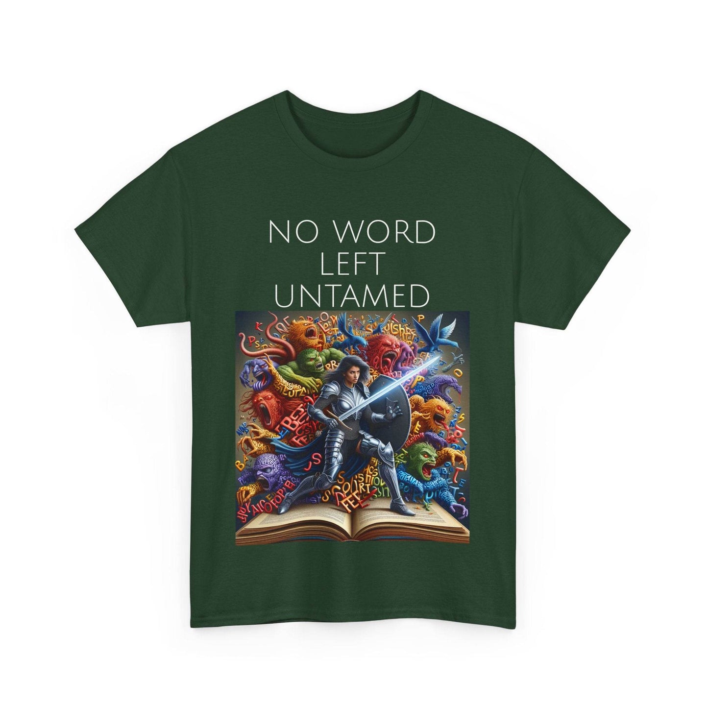 No Word - Unisex Heavy Cotton Tee - Creative Writer's Apparel - The Dreamer's Bookshop.