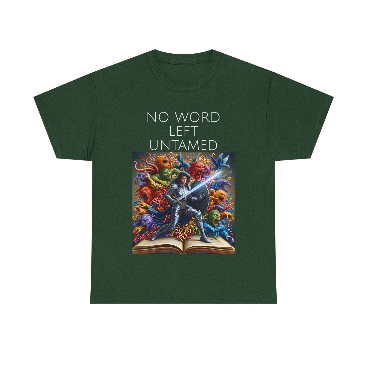 No Word - Unisex Heavy Cotton Tee - Creative Writer's Apparel - The Dreamer's Bookshop.