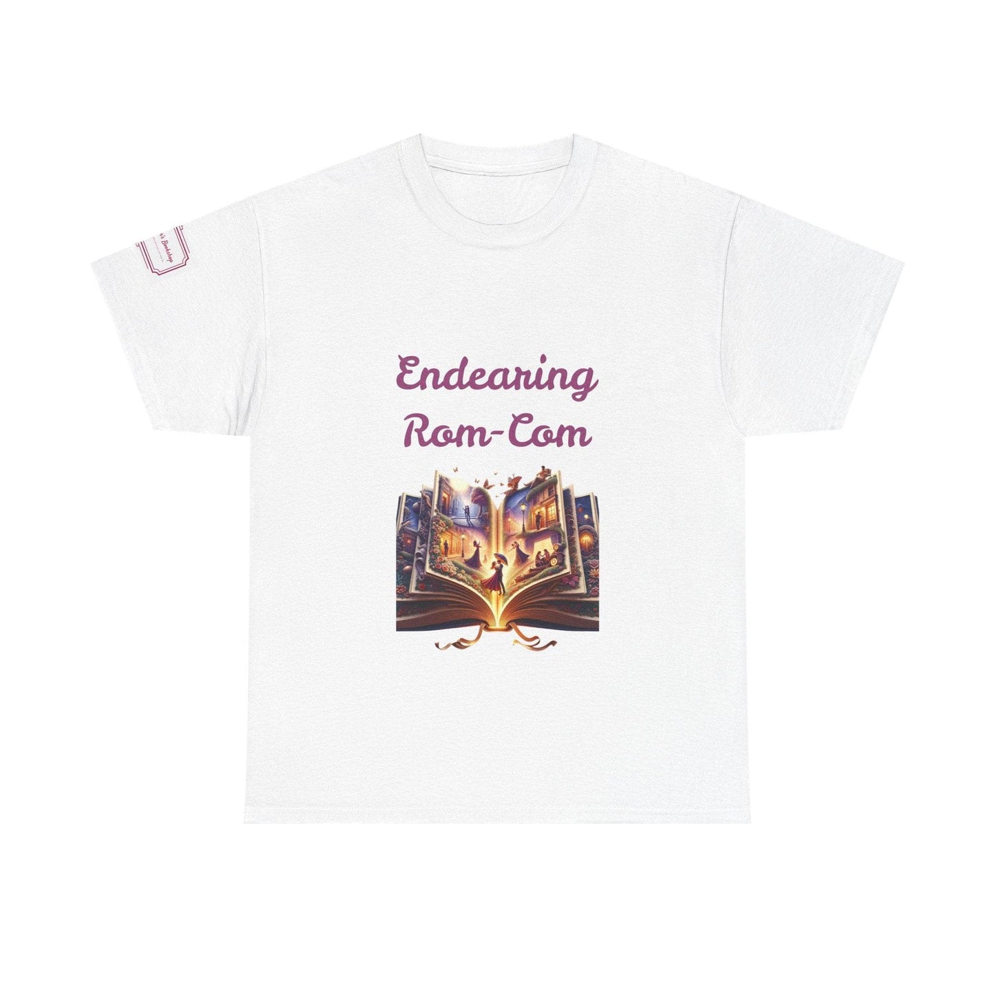 Endearing - Graphic Unisex Heavy Cotton Tee - Rom-Com Books - The Dreamer's Bookshop.