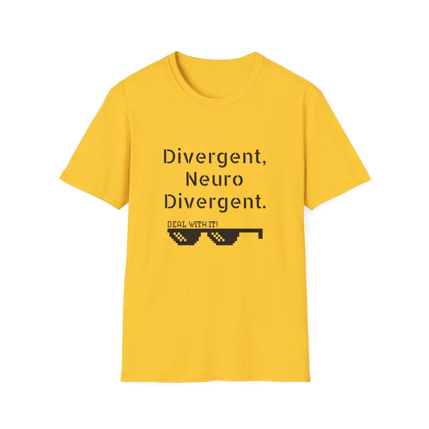 Divergent Neuro Divergent T-Shirt - Unisex Softstyle Tee - The Dreamer's Bookshop.