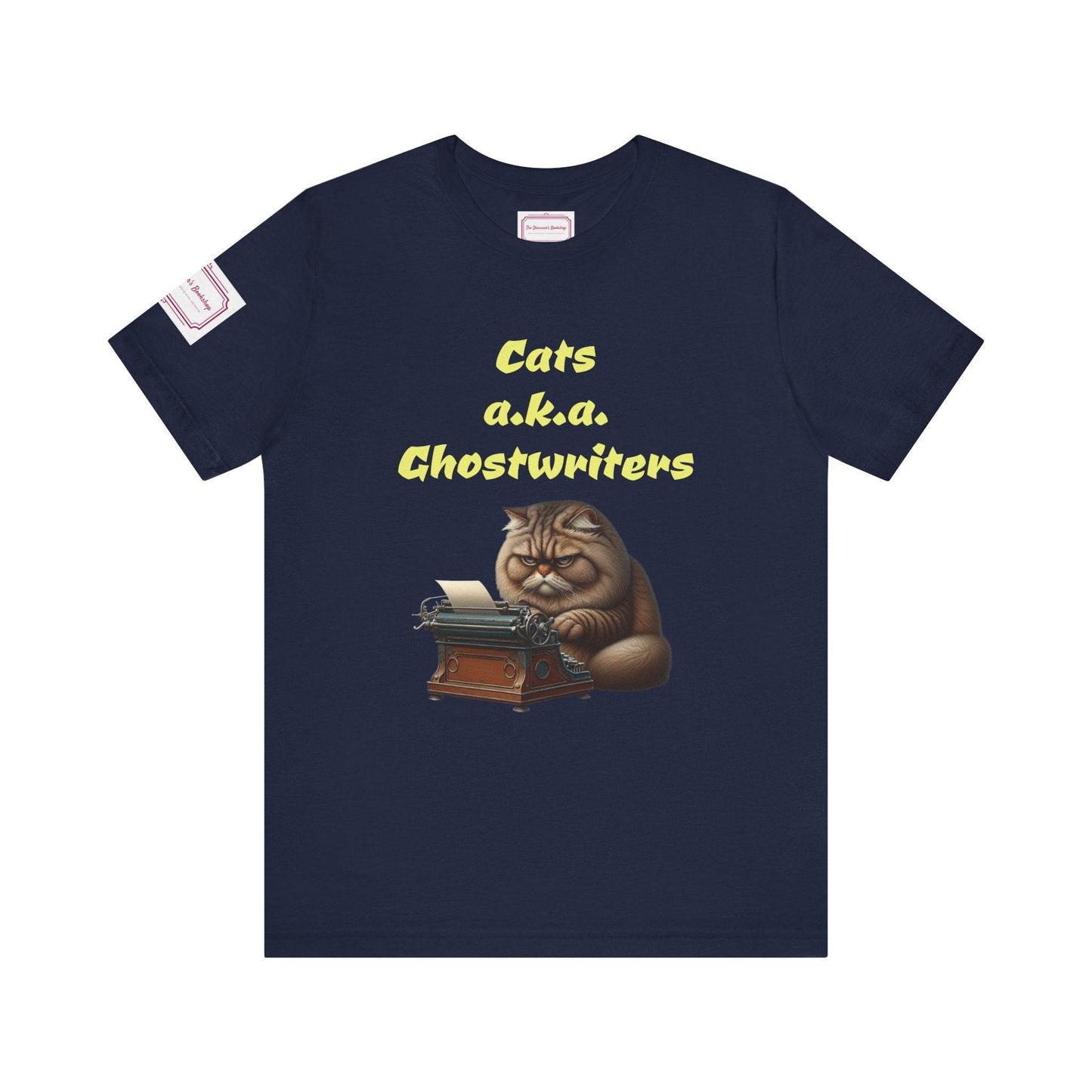 Cats Ghostwriters Tee - Fun Short Sleeve Shirt for Writers & Book Lovers - The Dreamer's Bookshop.