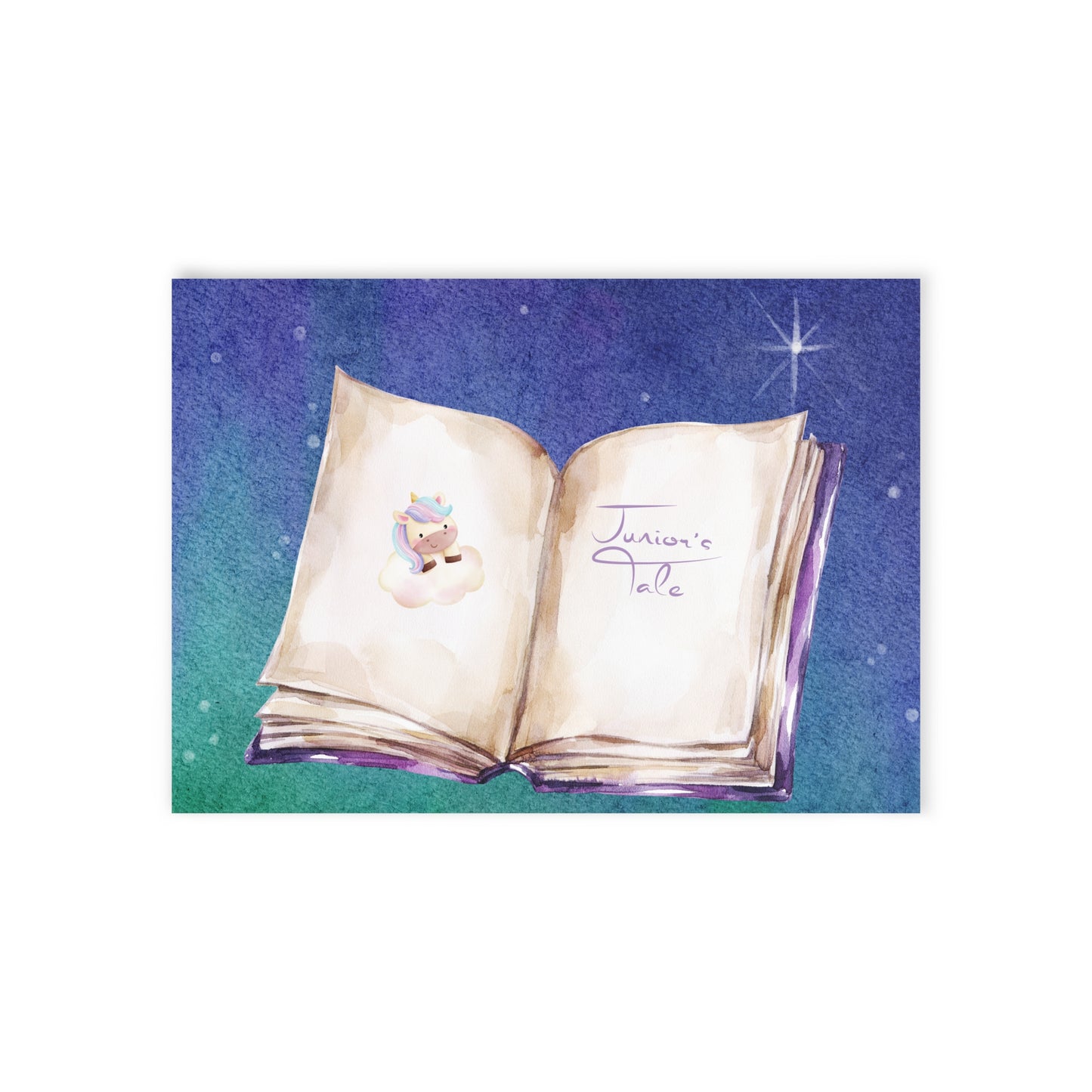 The Dreamer's Bookshop Cute "Junior's Tale" Baby Card - The Dreamer's Bookshop.